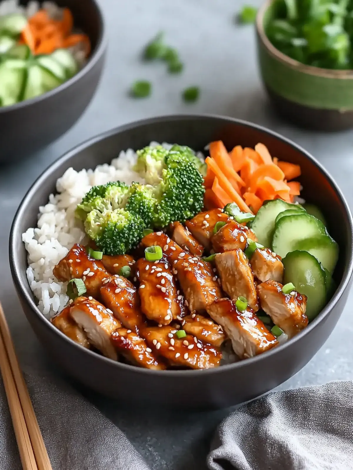Sticky Chicken Teriyaki Bowl