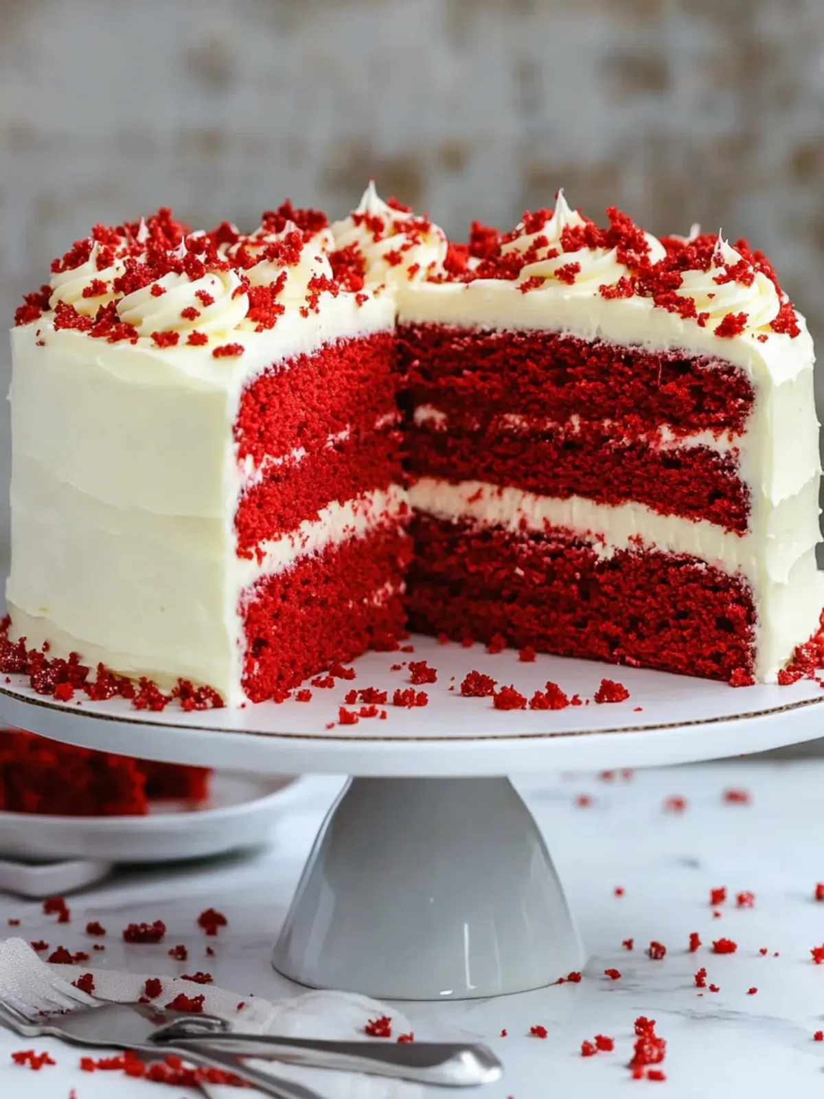 Classic Red Velvet Layer Cake with Cream Cheese Frosting