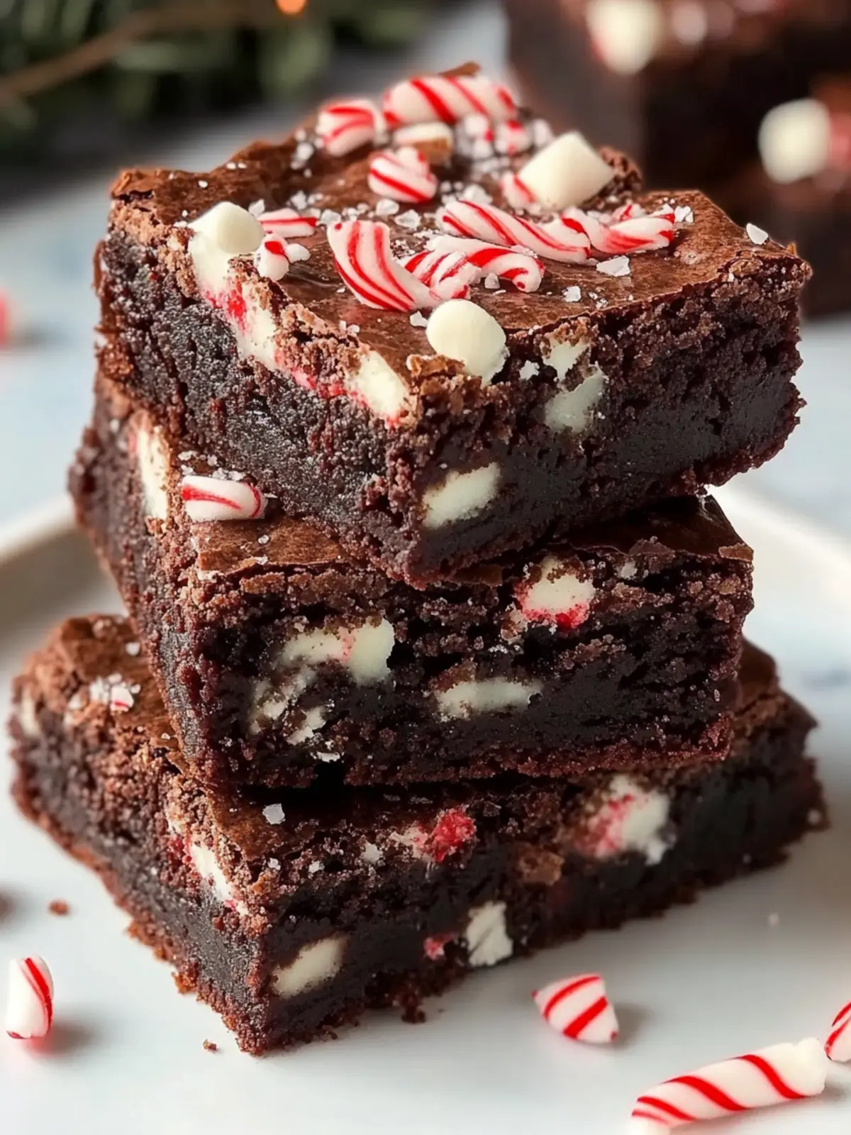 Fudgy Peppermint Brownies