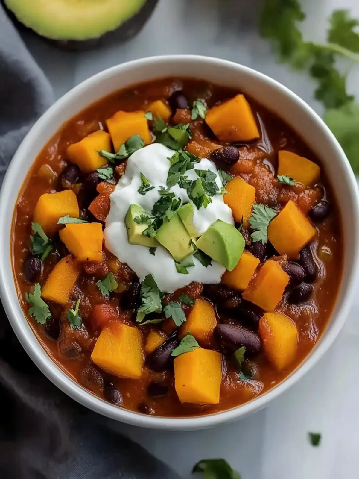 Slow Cooker Sweet Potato Chili