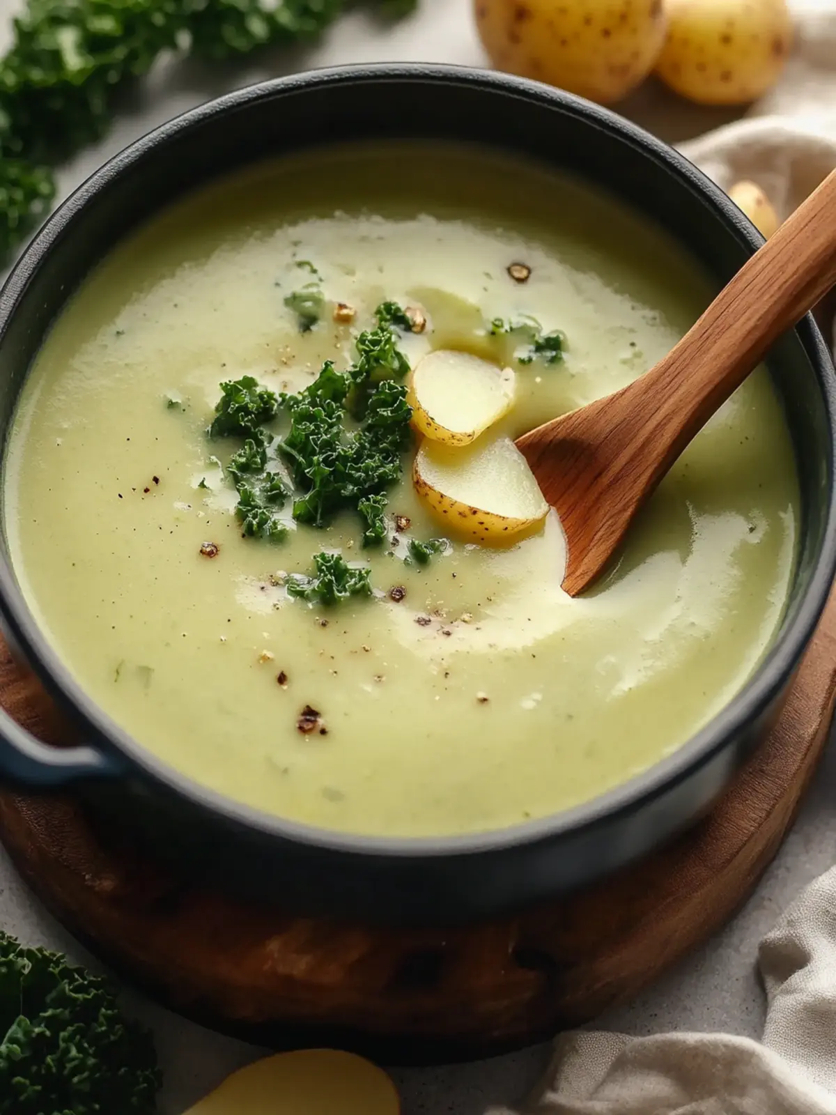 Creamy Potato Kale Soup