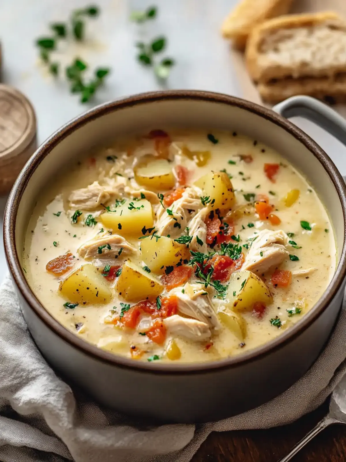Loaded Chicken Potato Soup