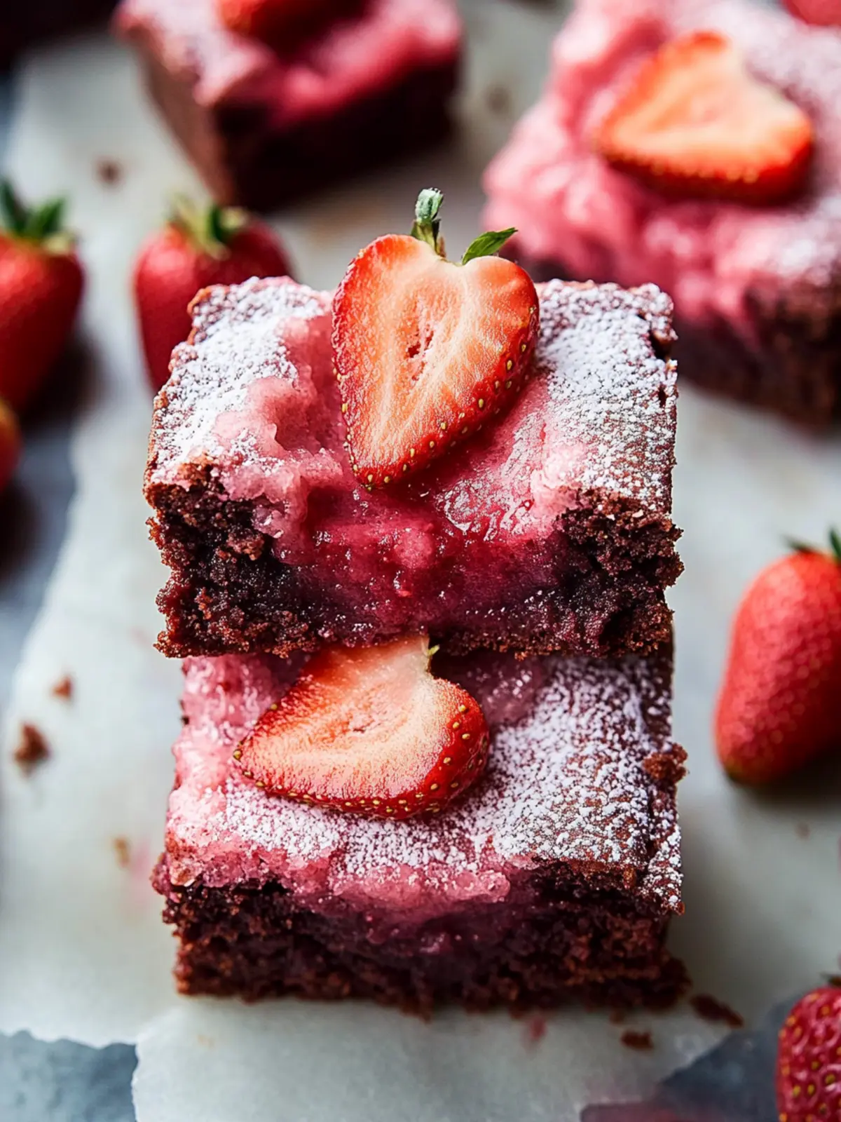 Strawberry Brownies