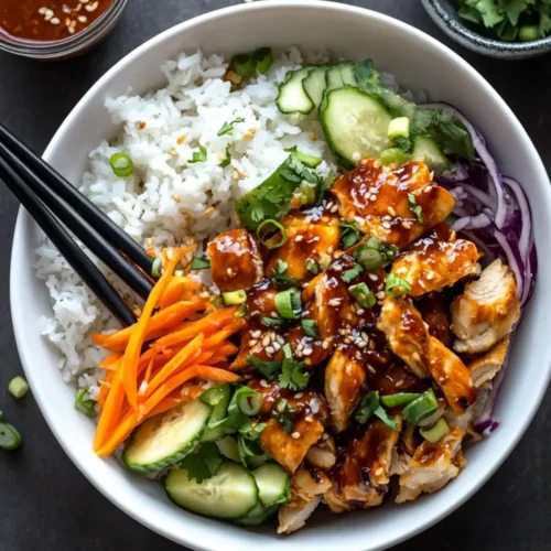 Sticky Chicken Bowls