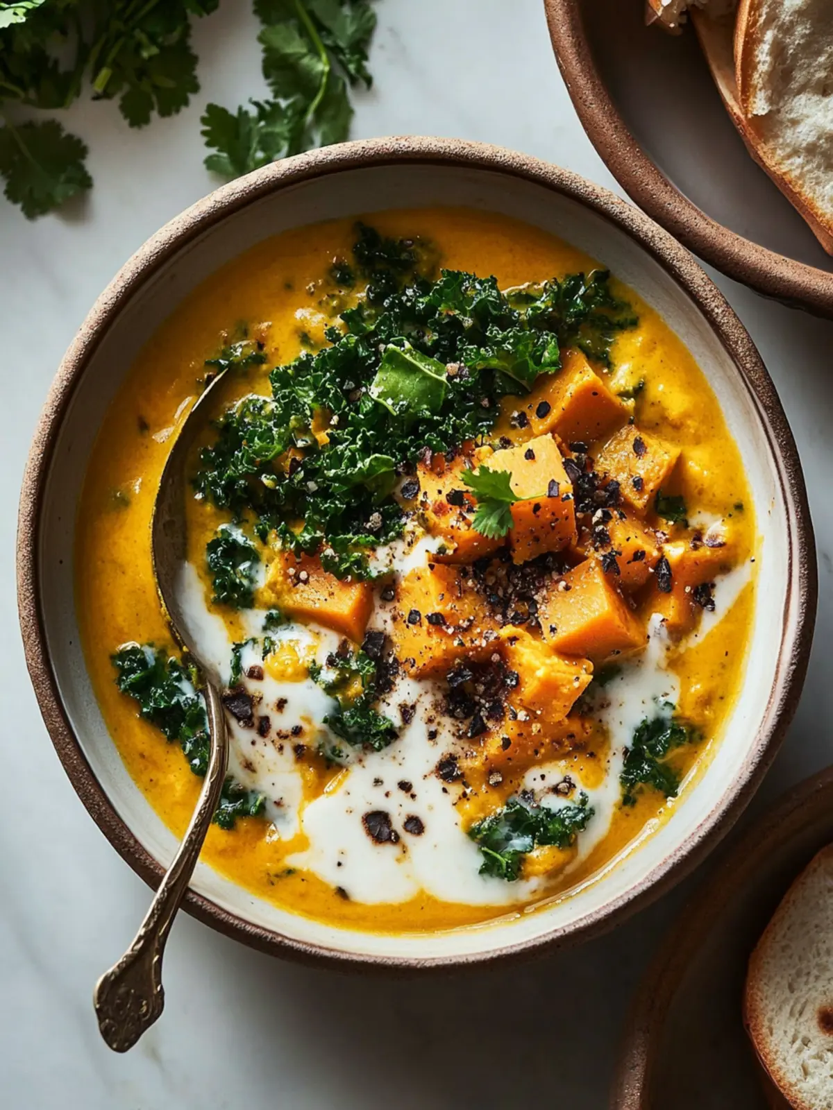 Sweet Potato Kale Coconut recipe