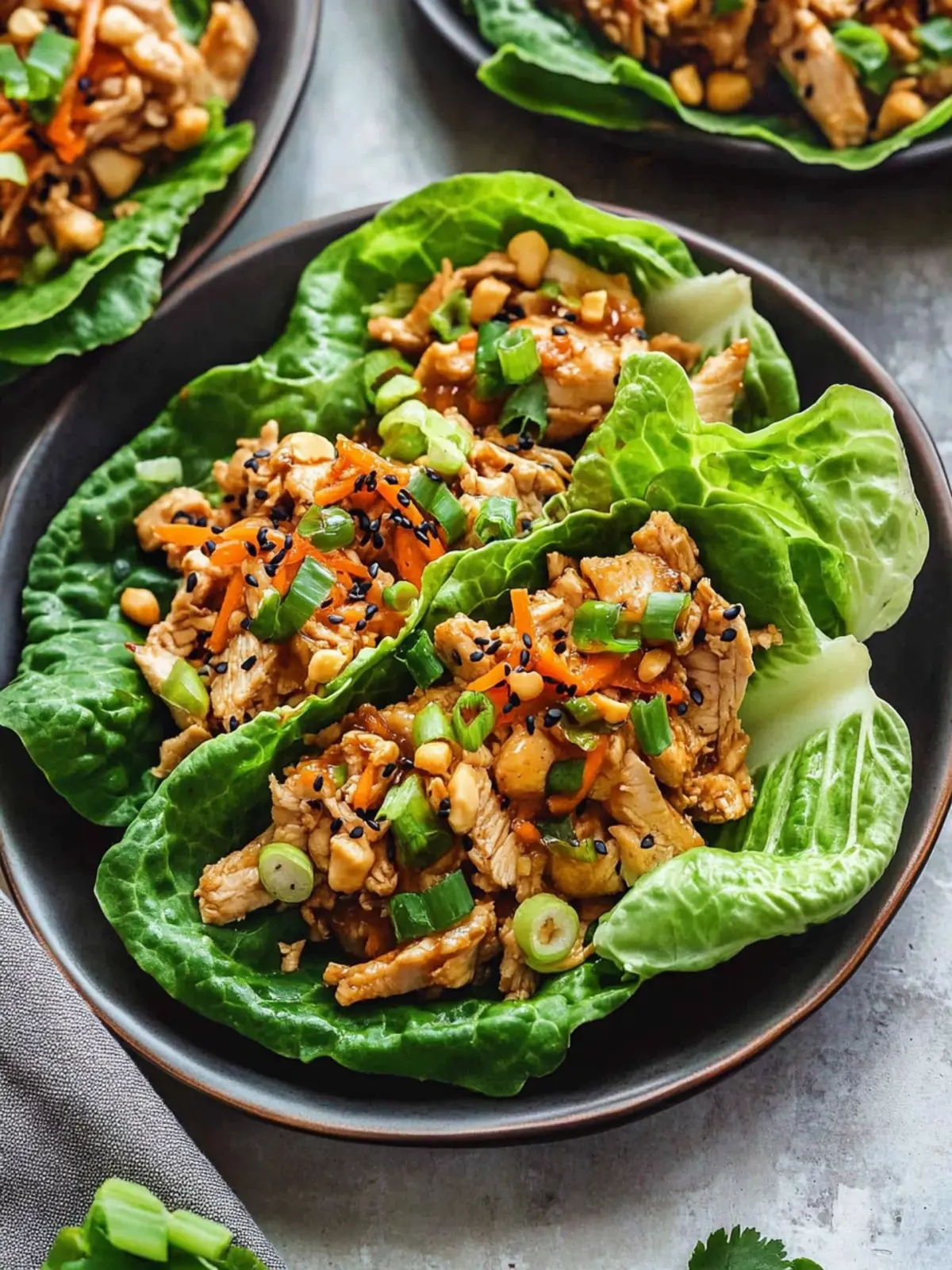 asian chicken lettuce wraps