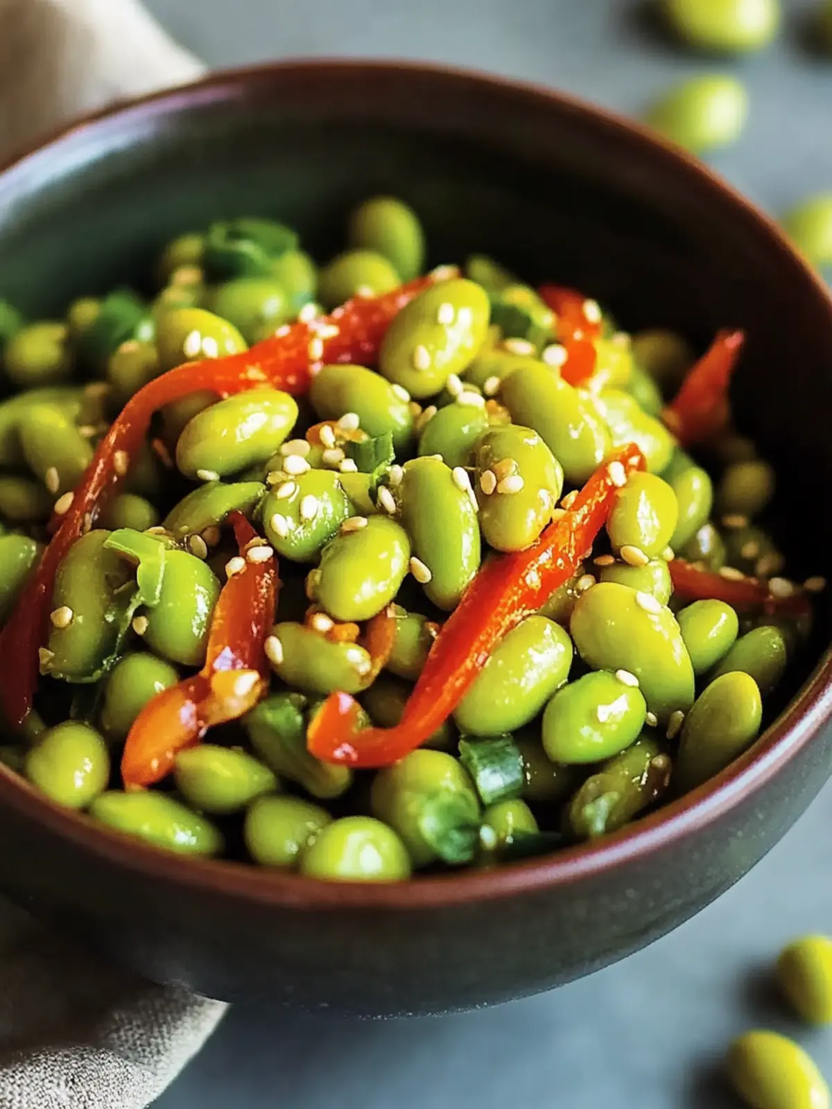 Quick Roasted Edamame Salad