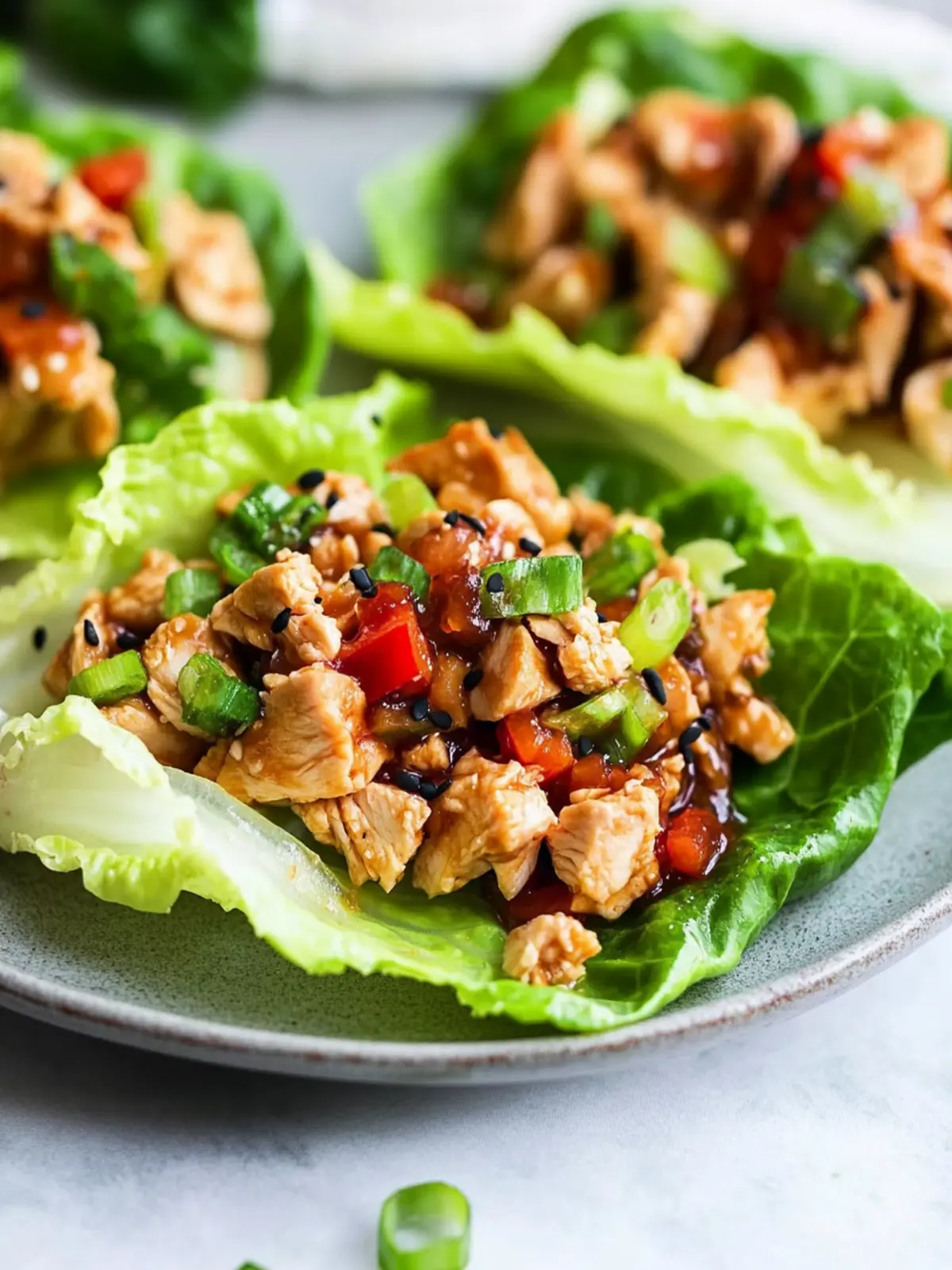 asian chicken lettuce wraps