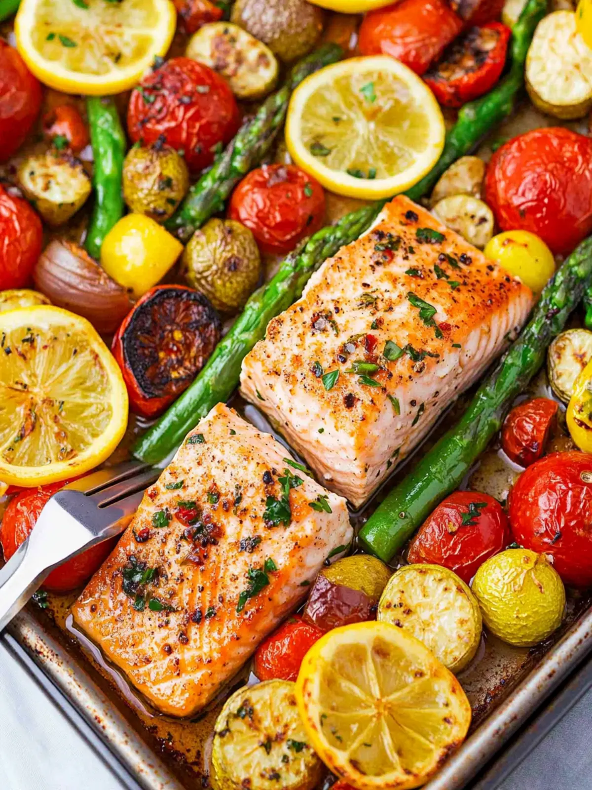 Sheet‑Pan Salmon & Vegetables recipe