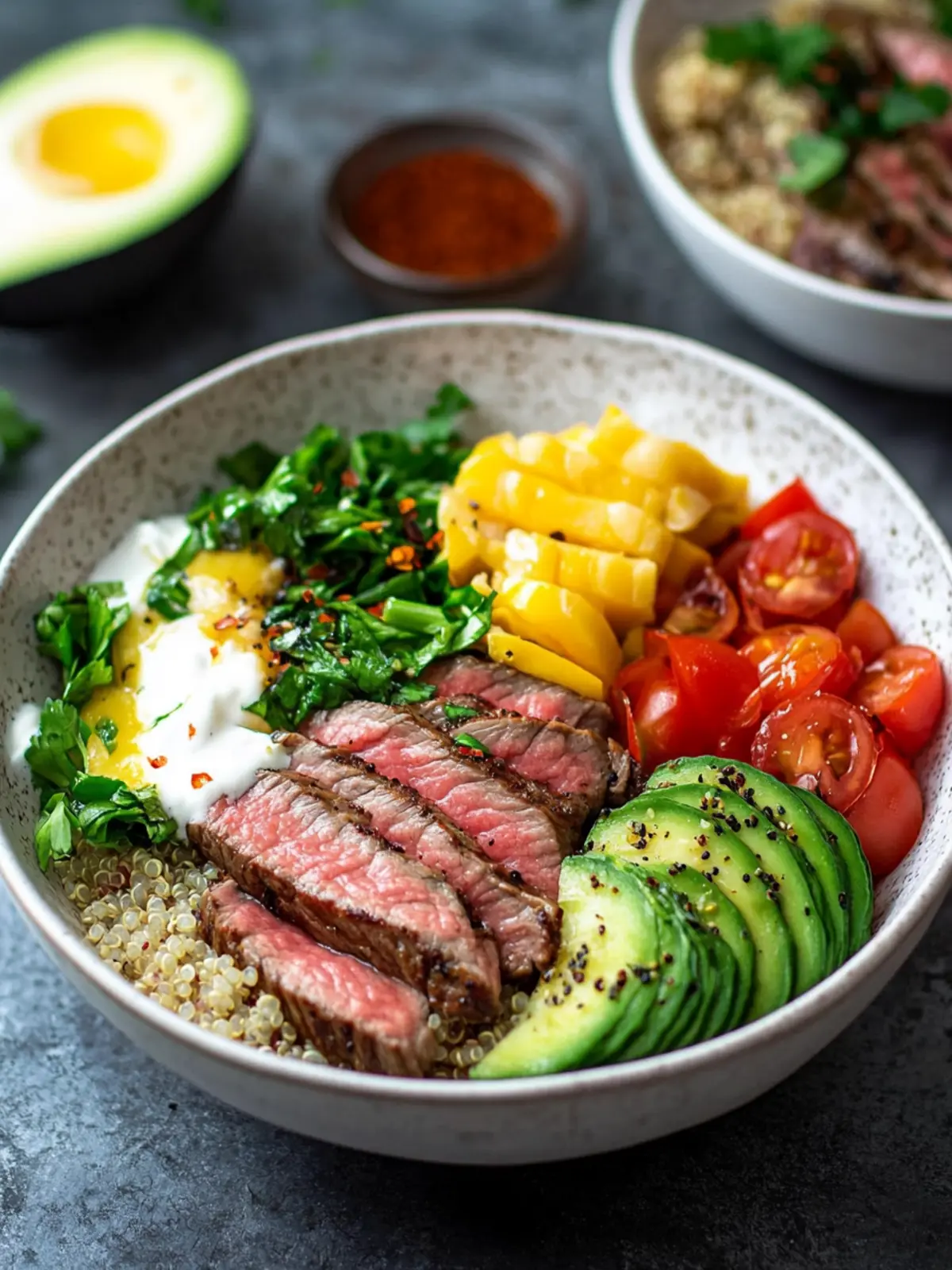 Easy Steak Quinoa Bowl Recipe