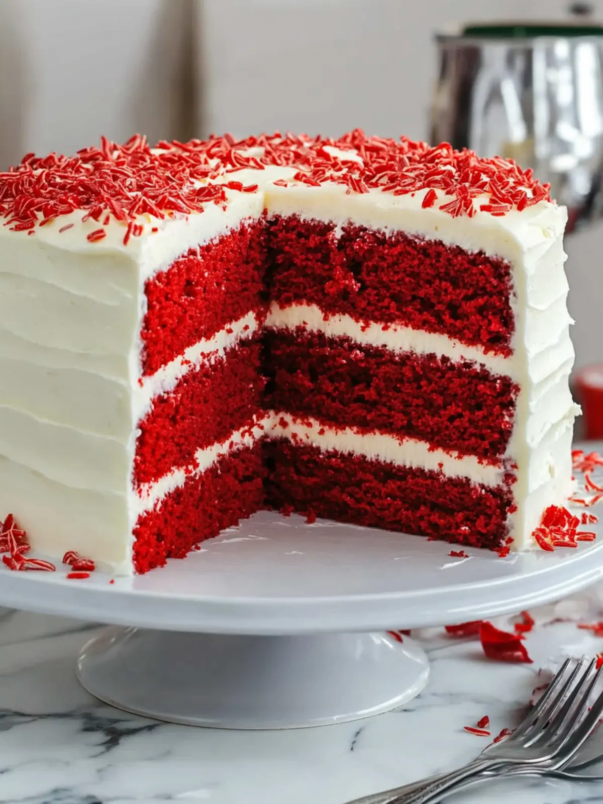 Classic Red Velvet Layer Cake with Cream Cheese Frosting