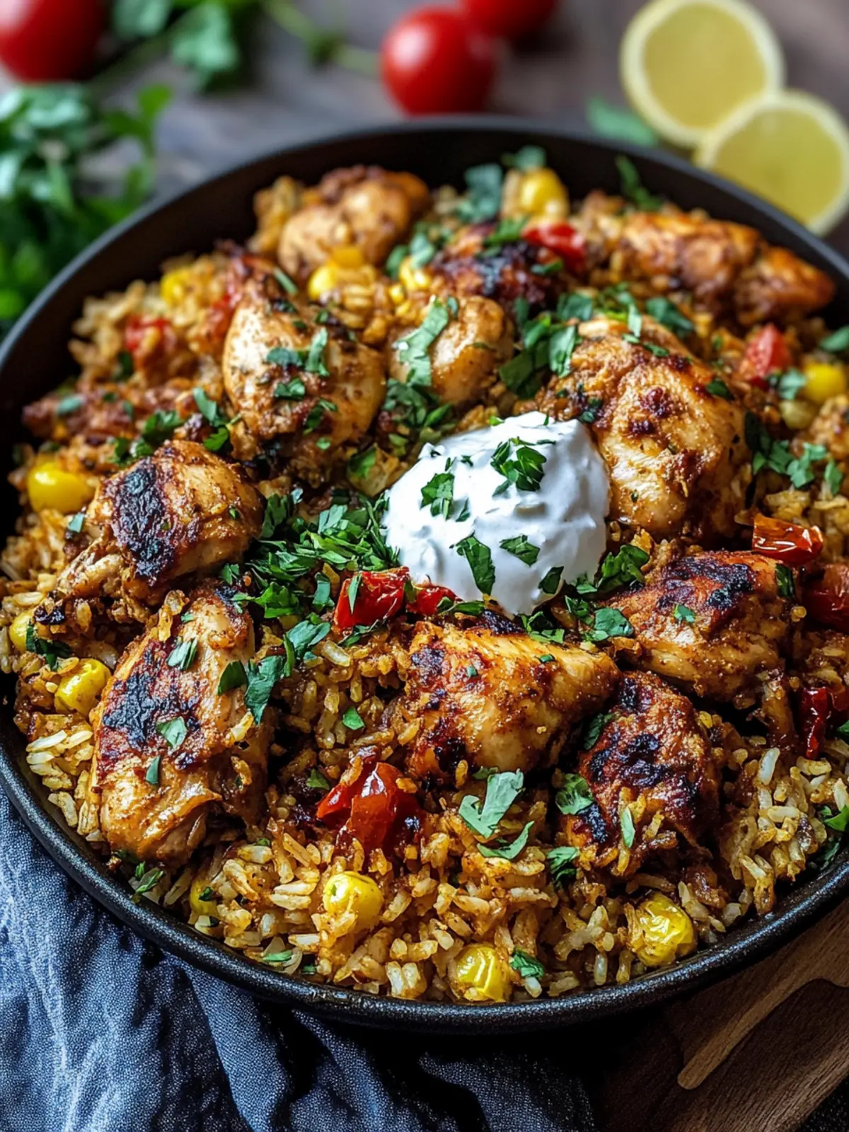 One Pot Shawarma Chicken And Rice