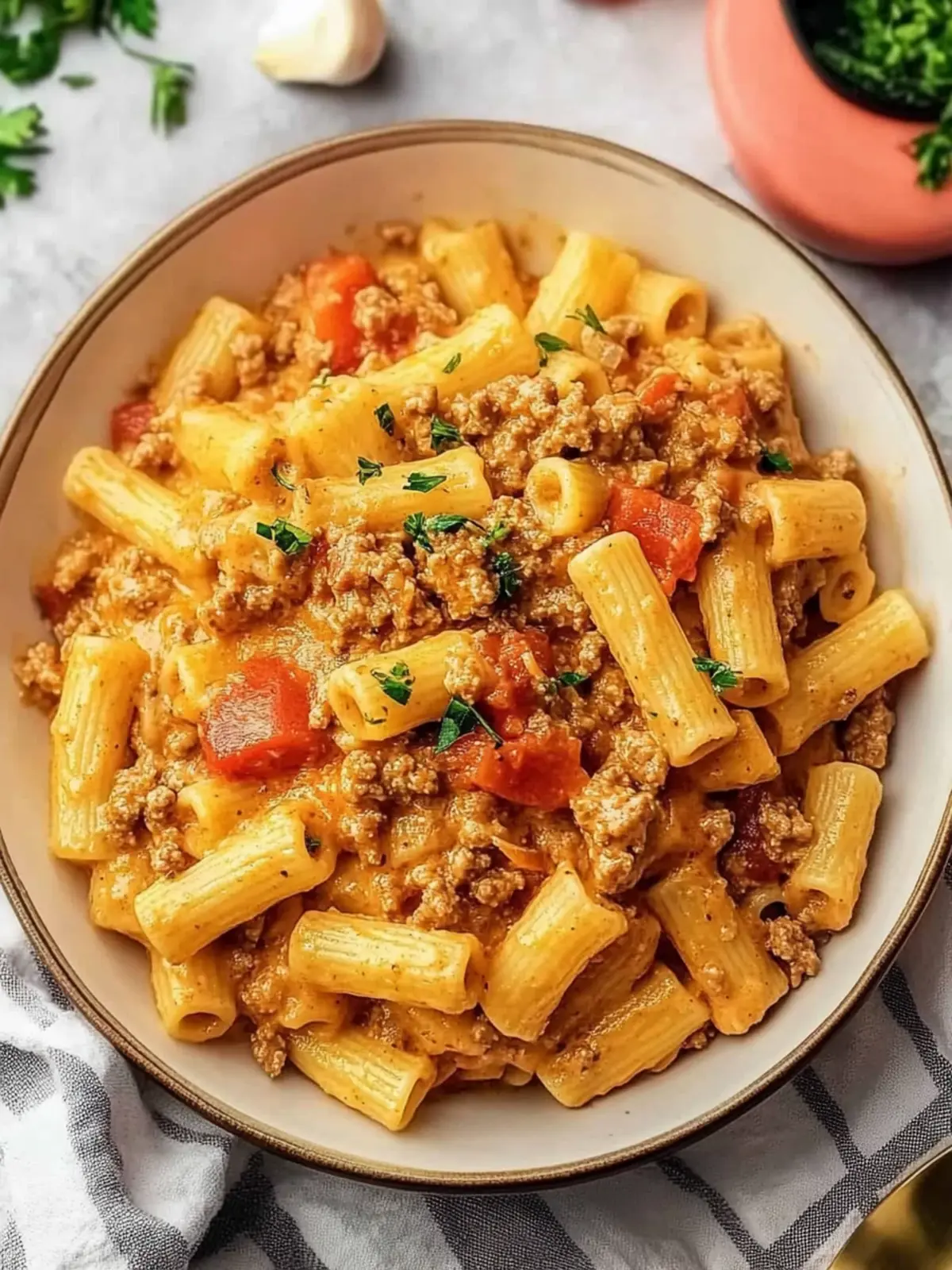 Creamy Rotel Pasta with Ground Beef: A Quick Family Favorite