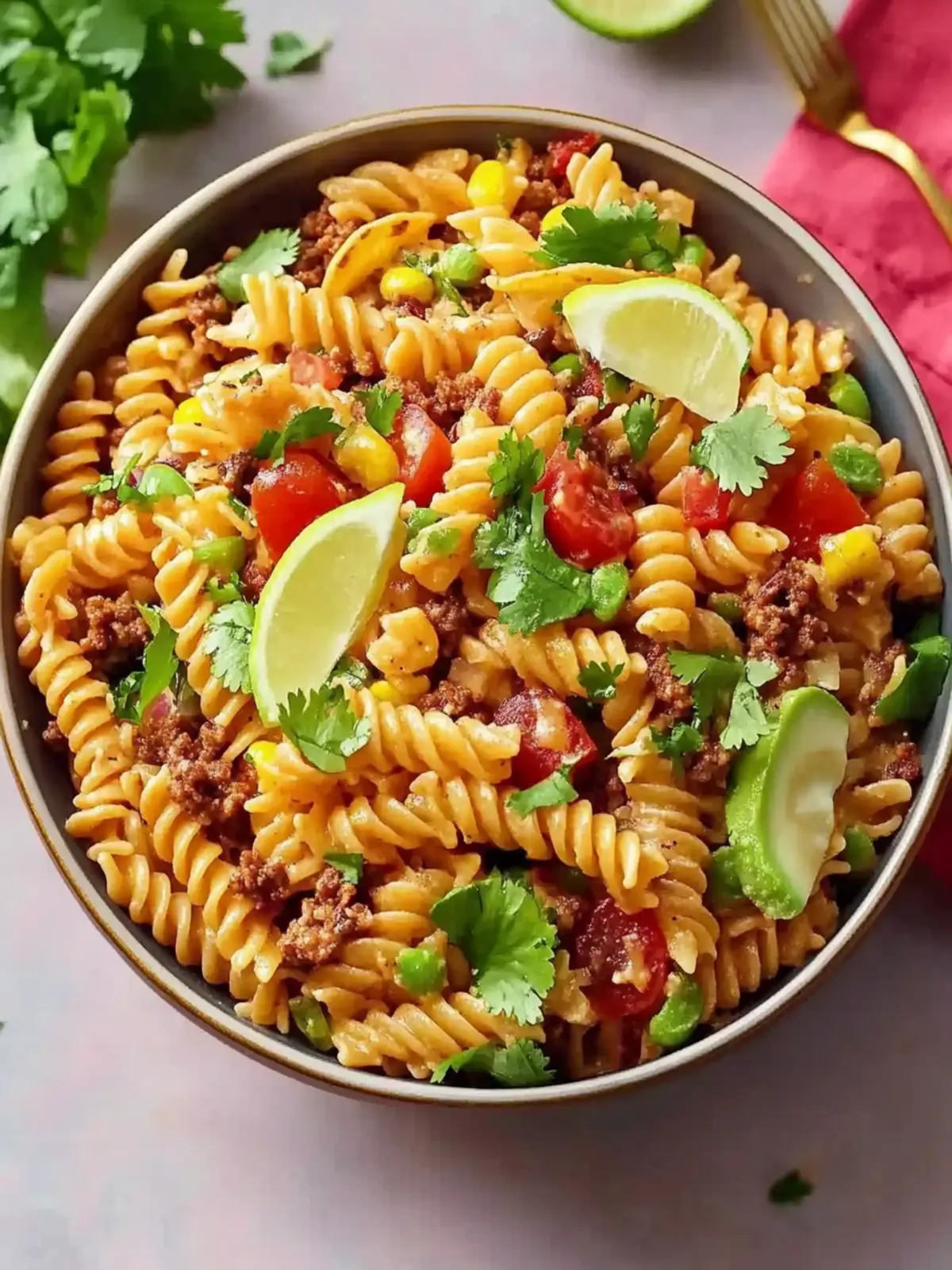 Quick Taco Pasta Salad