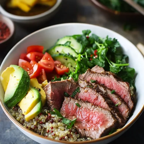 Easy Steak Quinoa Bowl Recipe