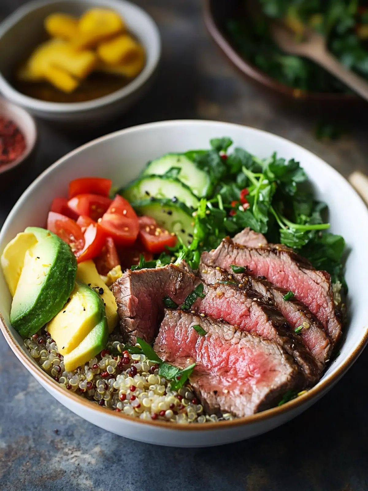 Easy Steak Quinoa Bowl Recipe