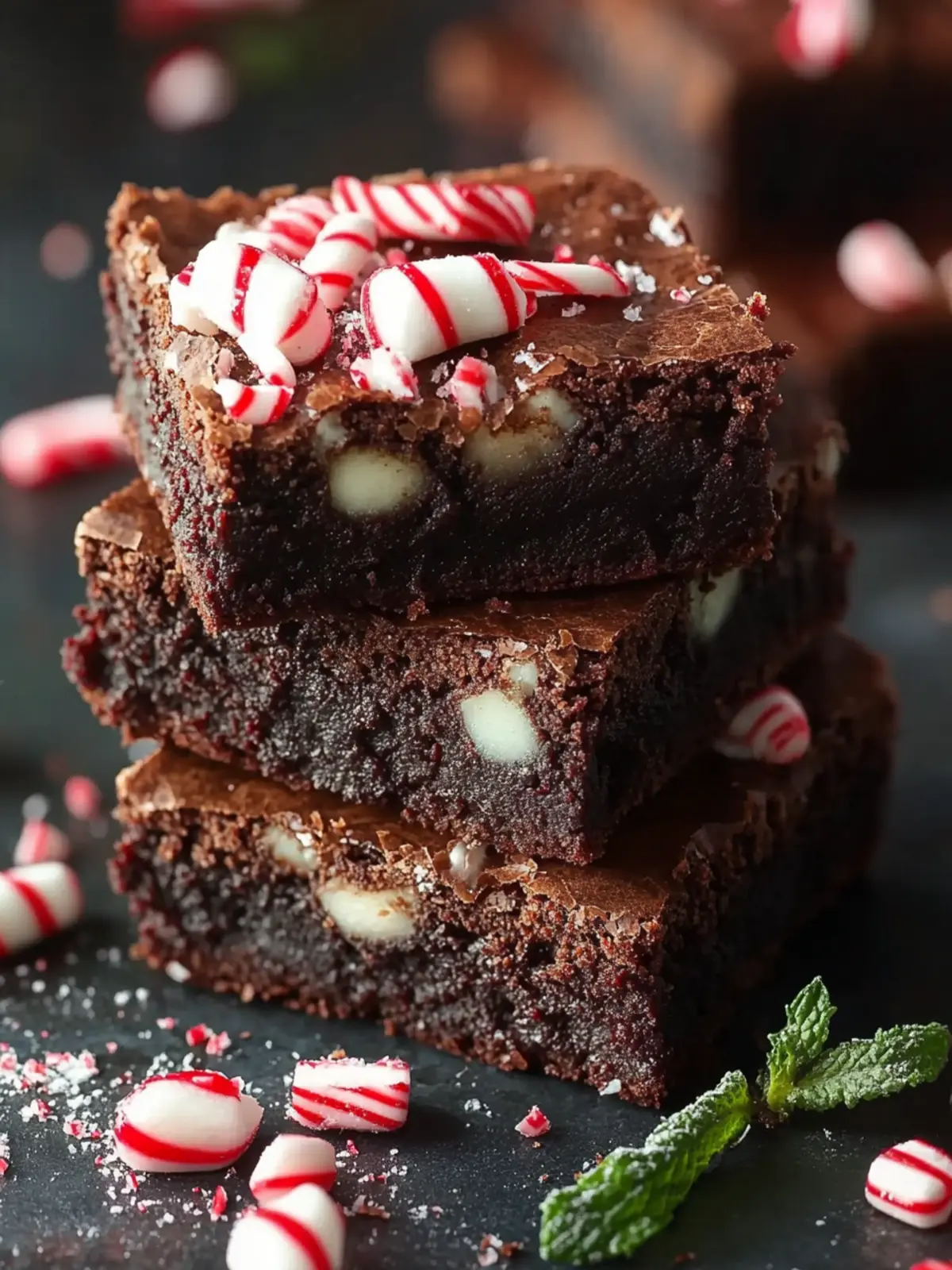 Fudgy Peppermint Brownies