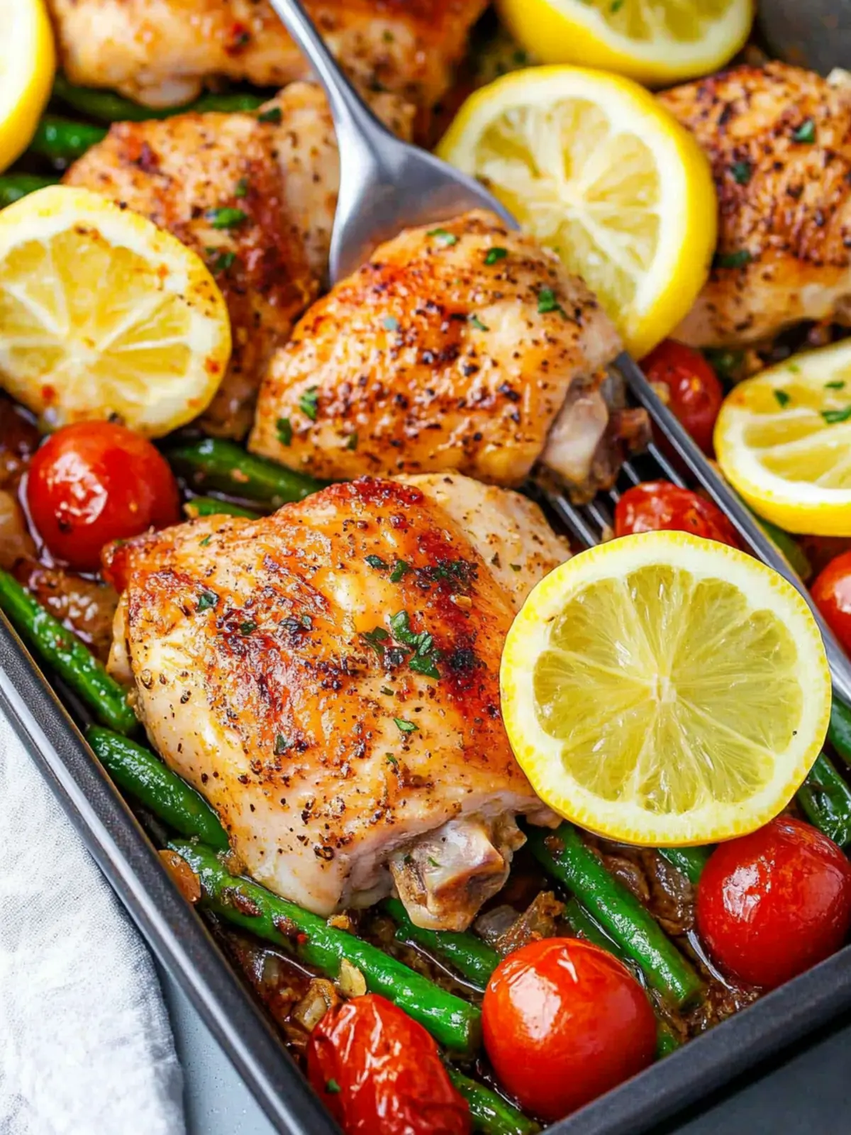 Garlic Lemon Chicken Thighs recipe