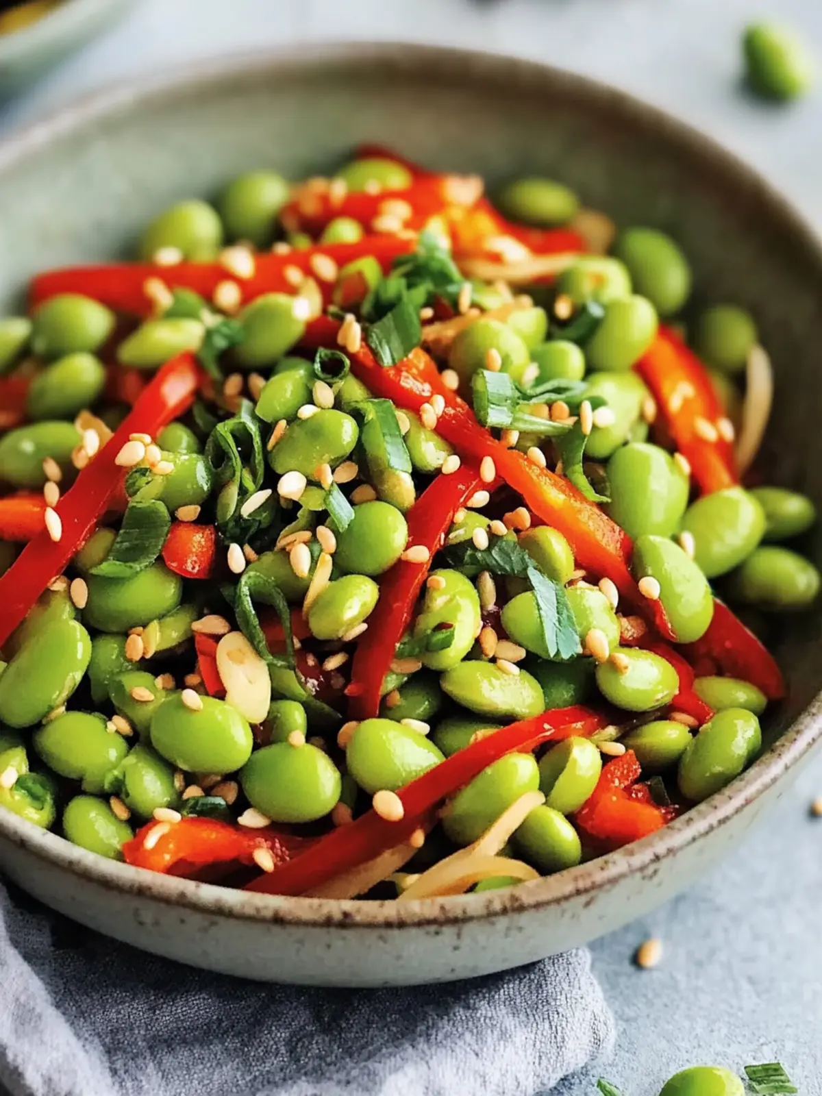 Quick Roasted Edamame Salad