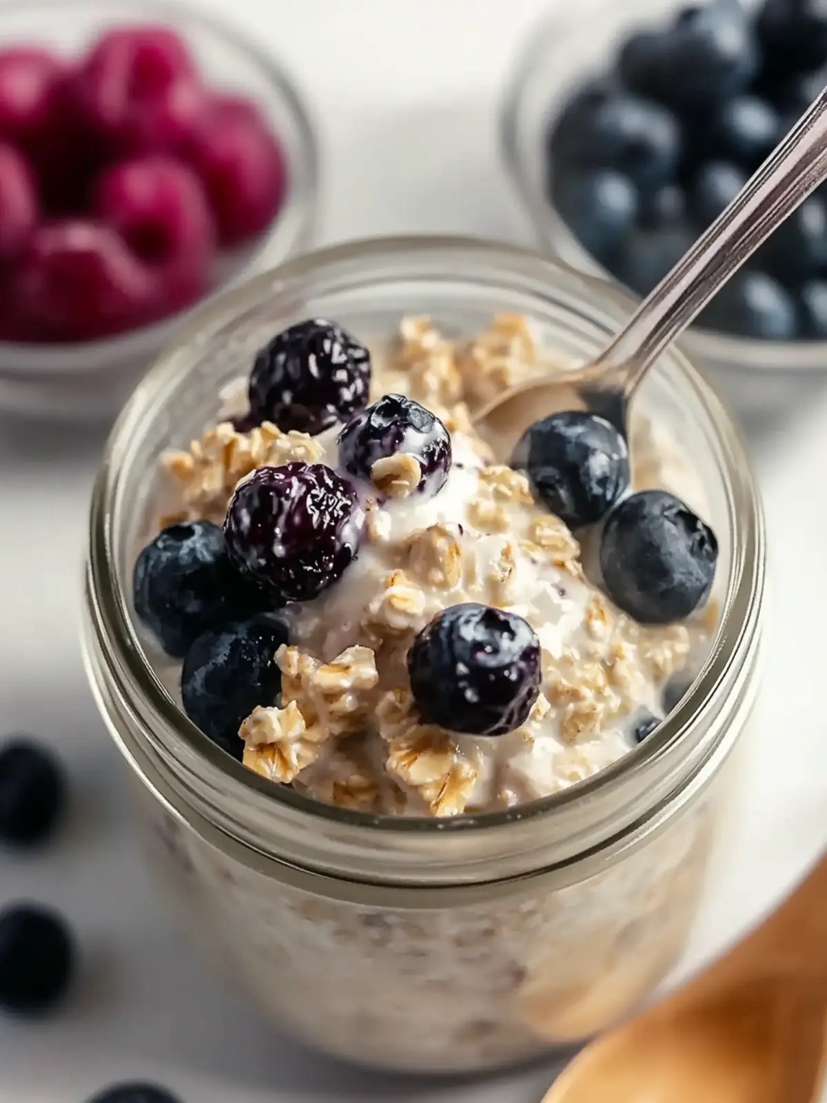 Delicious Creamy Healthy Overnight Oats for Nutritious Mornings