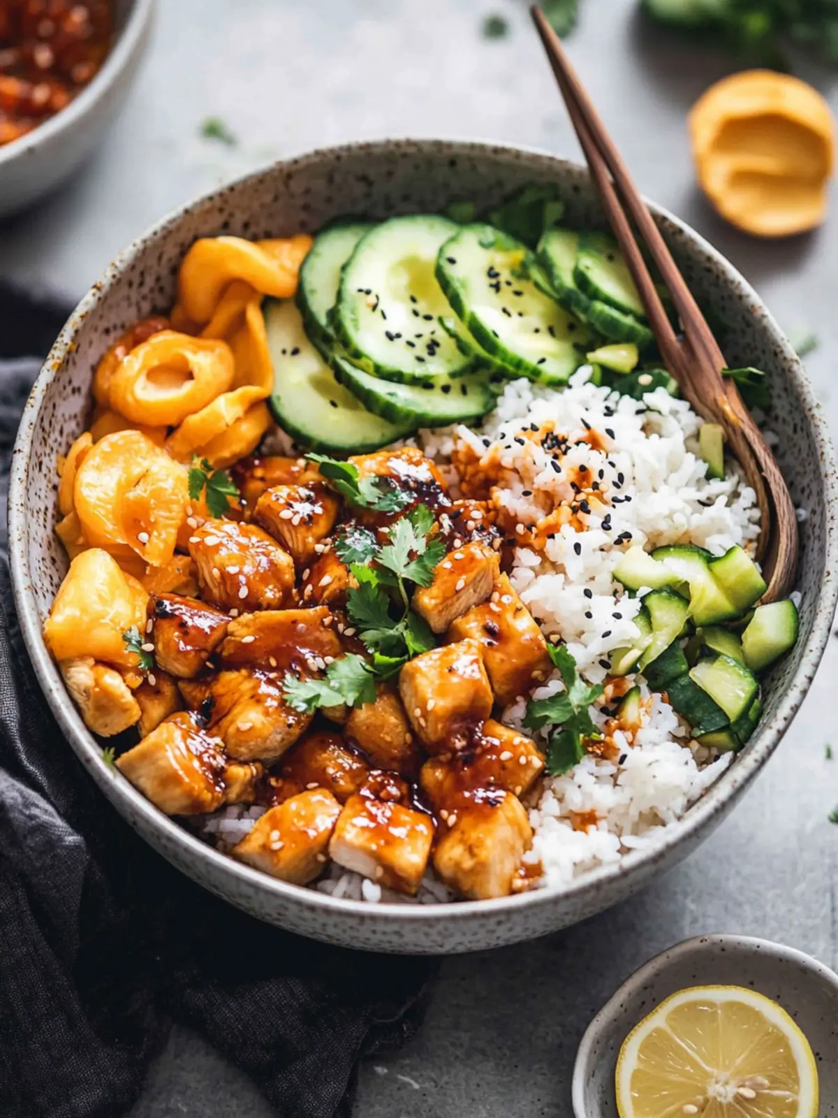 Hot Honey Chicken Bowls