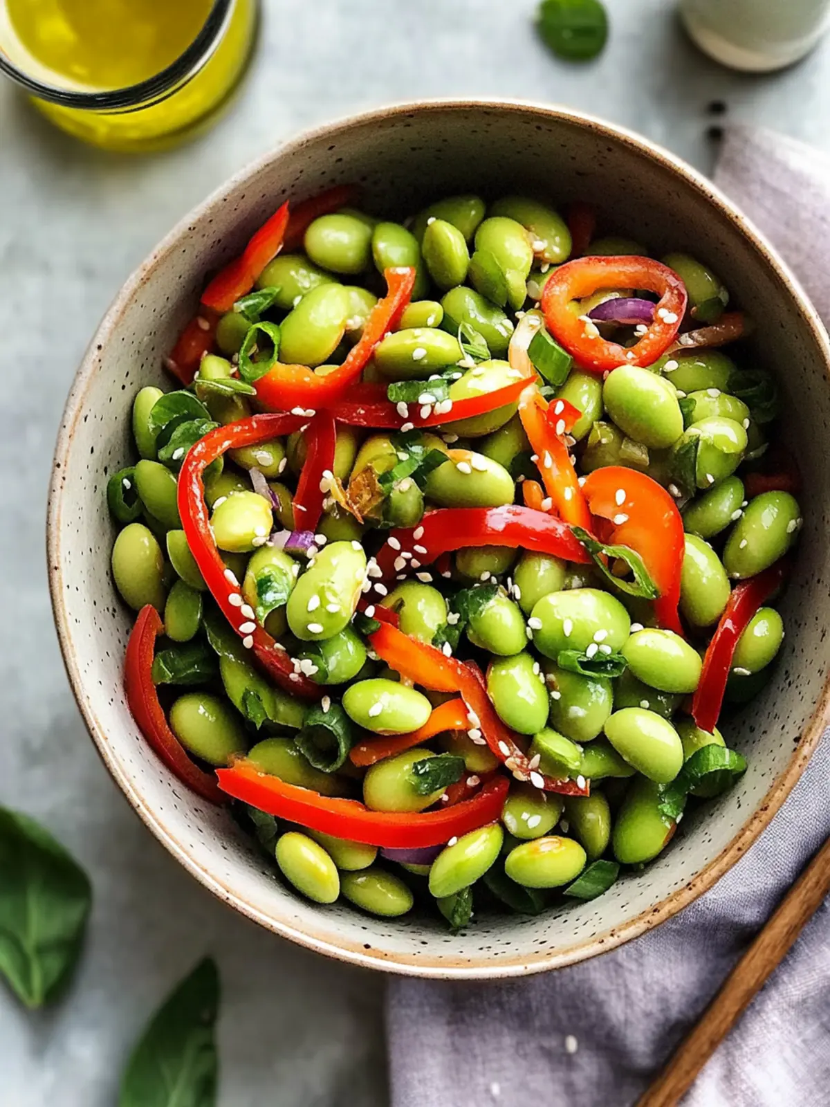 Quick Roasted Edamame Salad