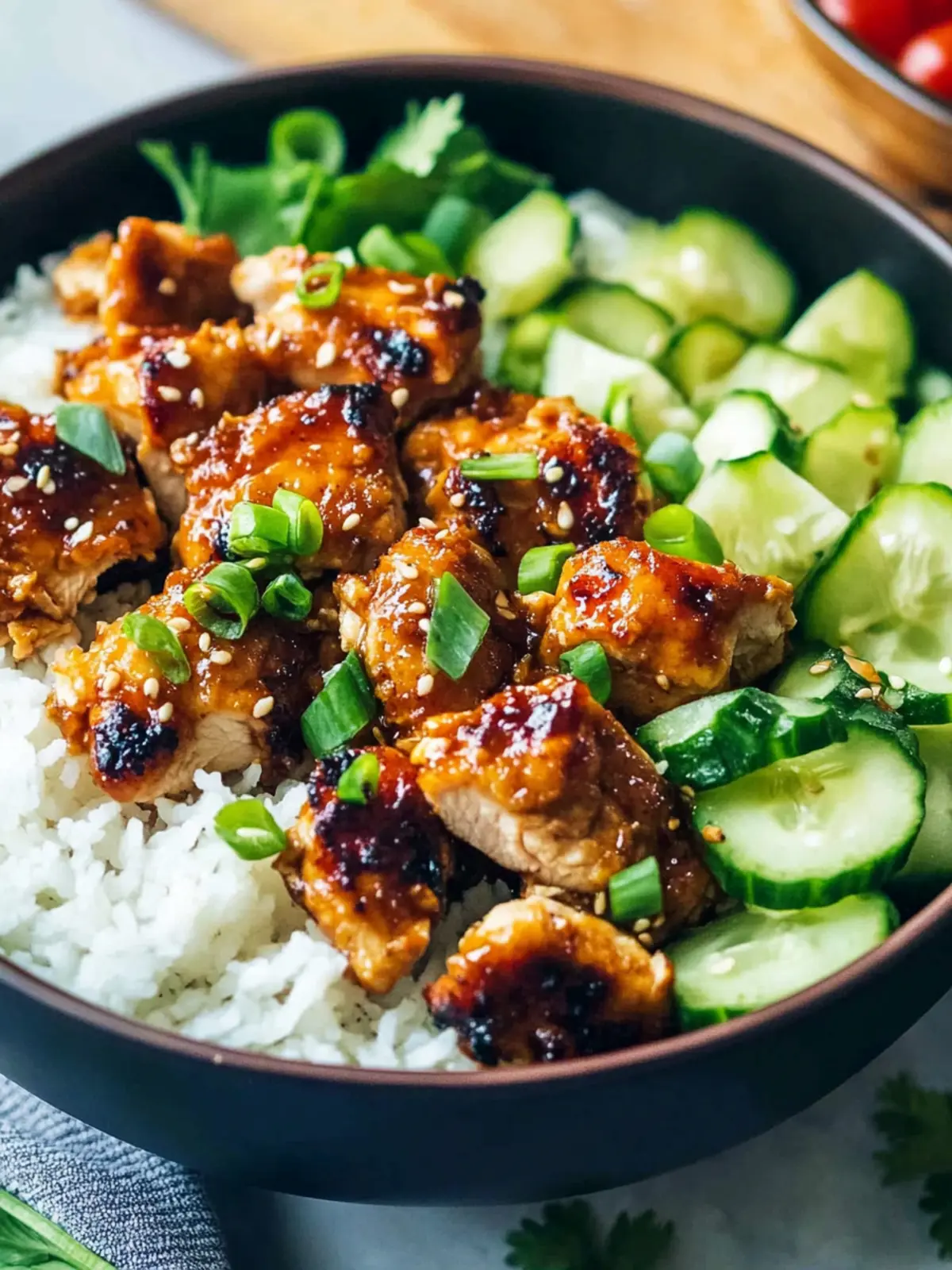 Easy Healthy Sticky Chicken Bowls