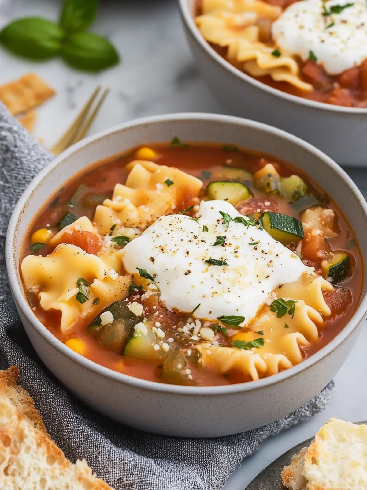 Savory Veggie Lasagna Soup That Heats the Soul