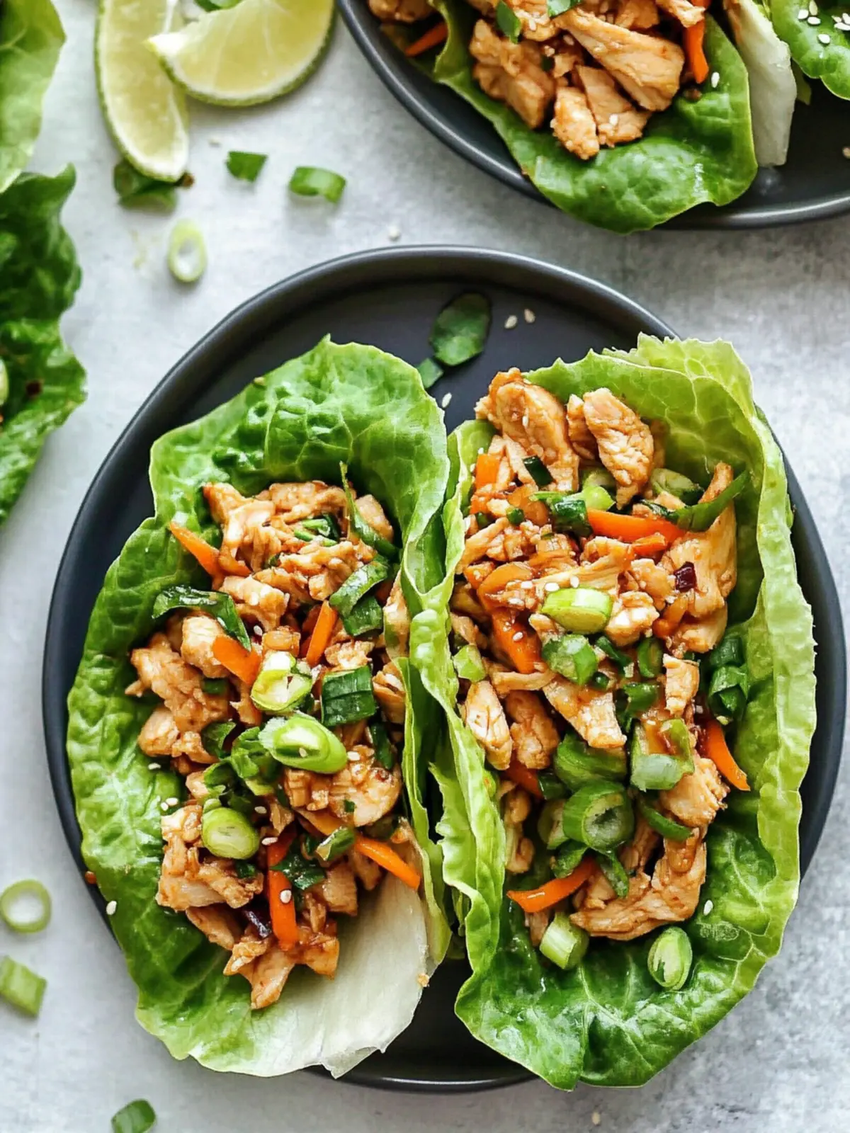 asian chicken lettuce wraps