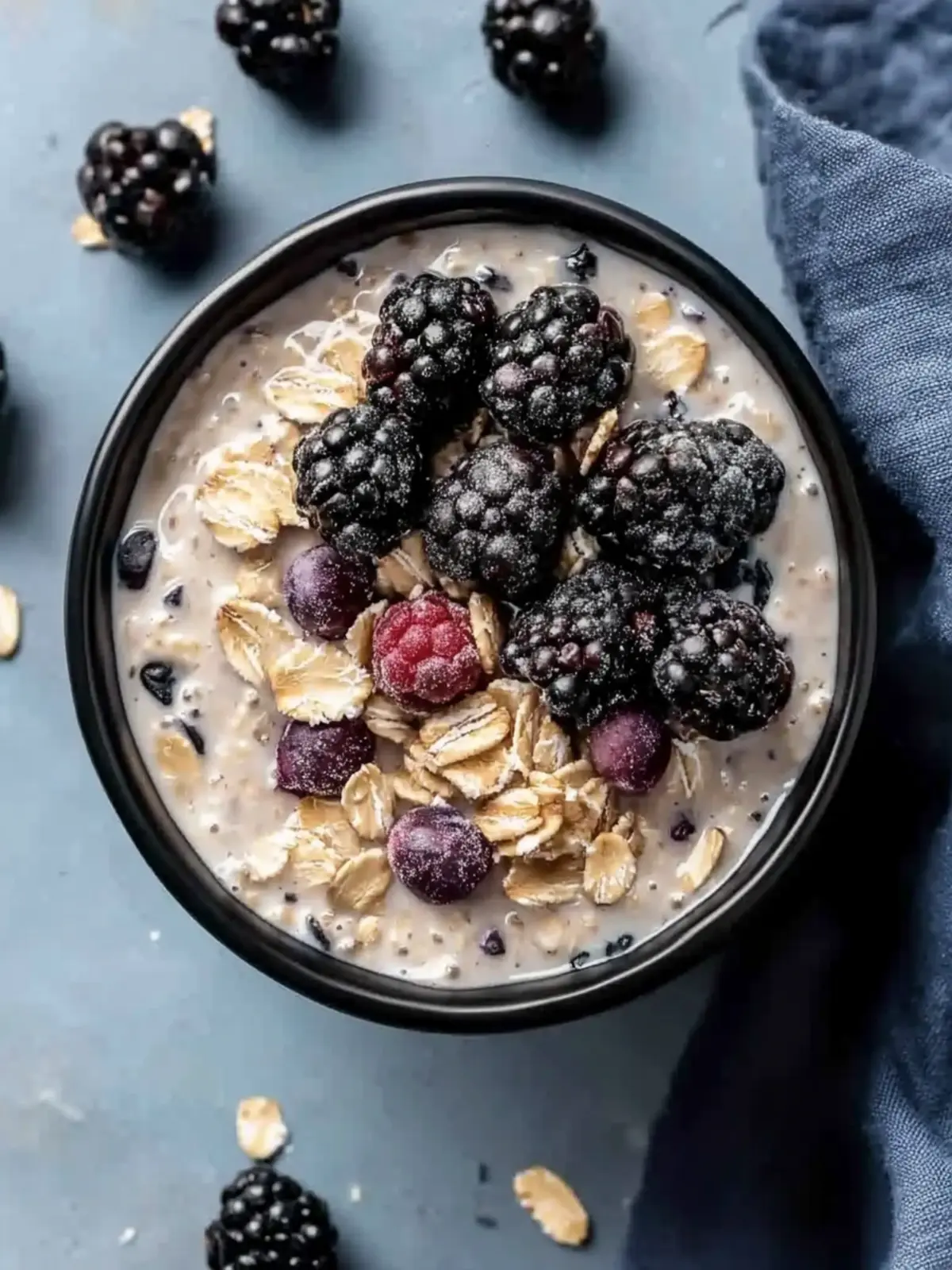 Creamy Gluten Free Overnight Oats with Almond Milk