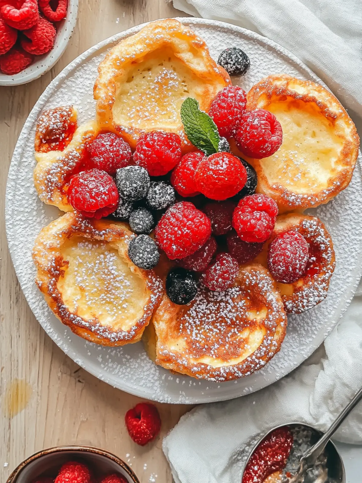 Mini Dutch Baby Pancakes