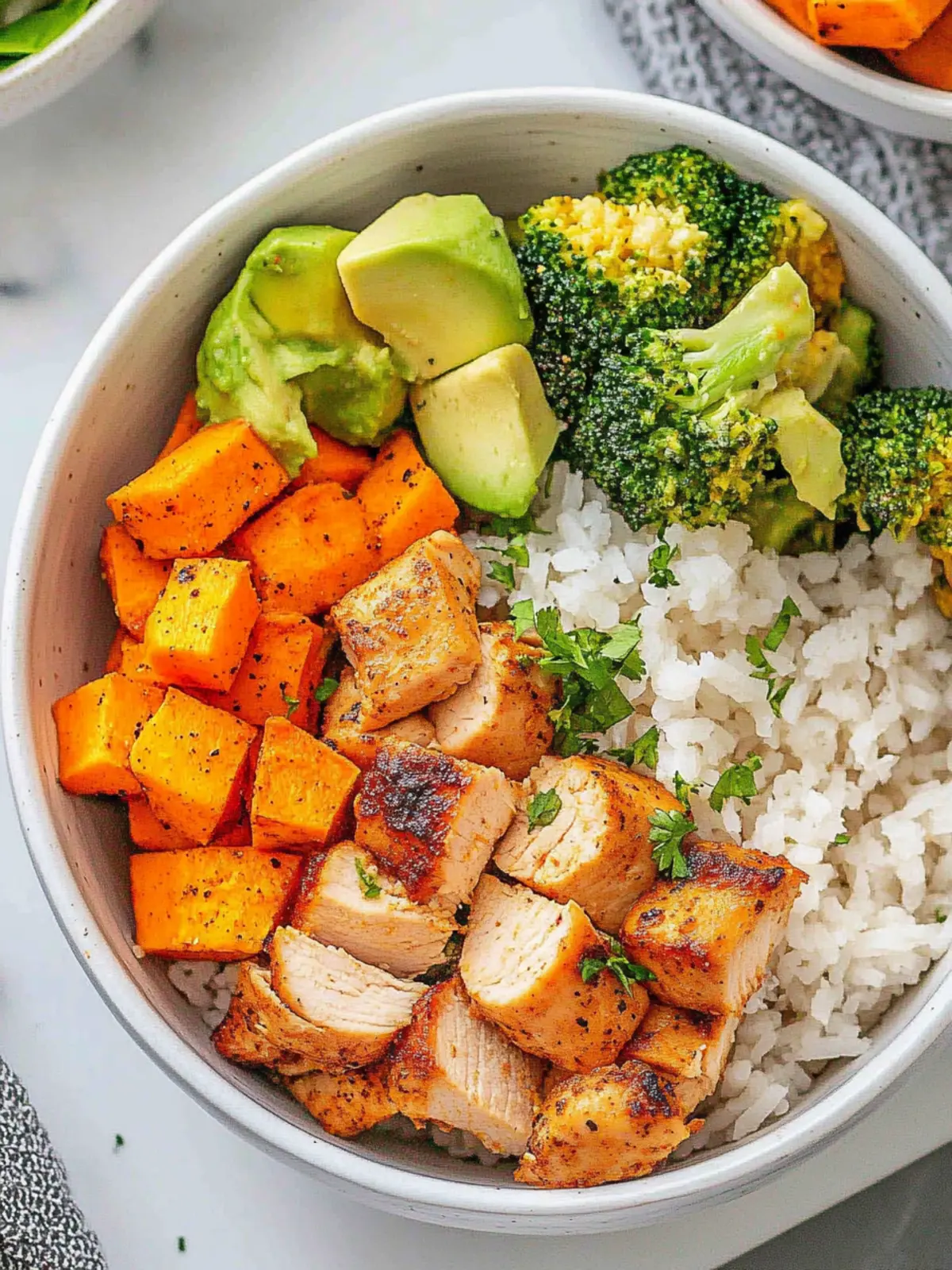 Cajun Chicken & Sweet Potato Bowls