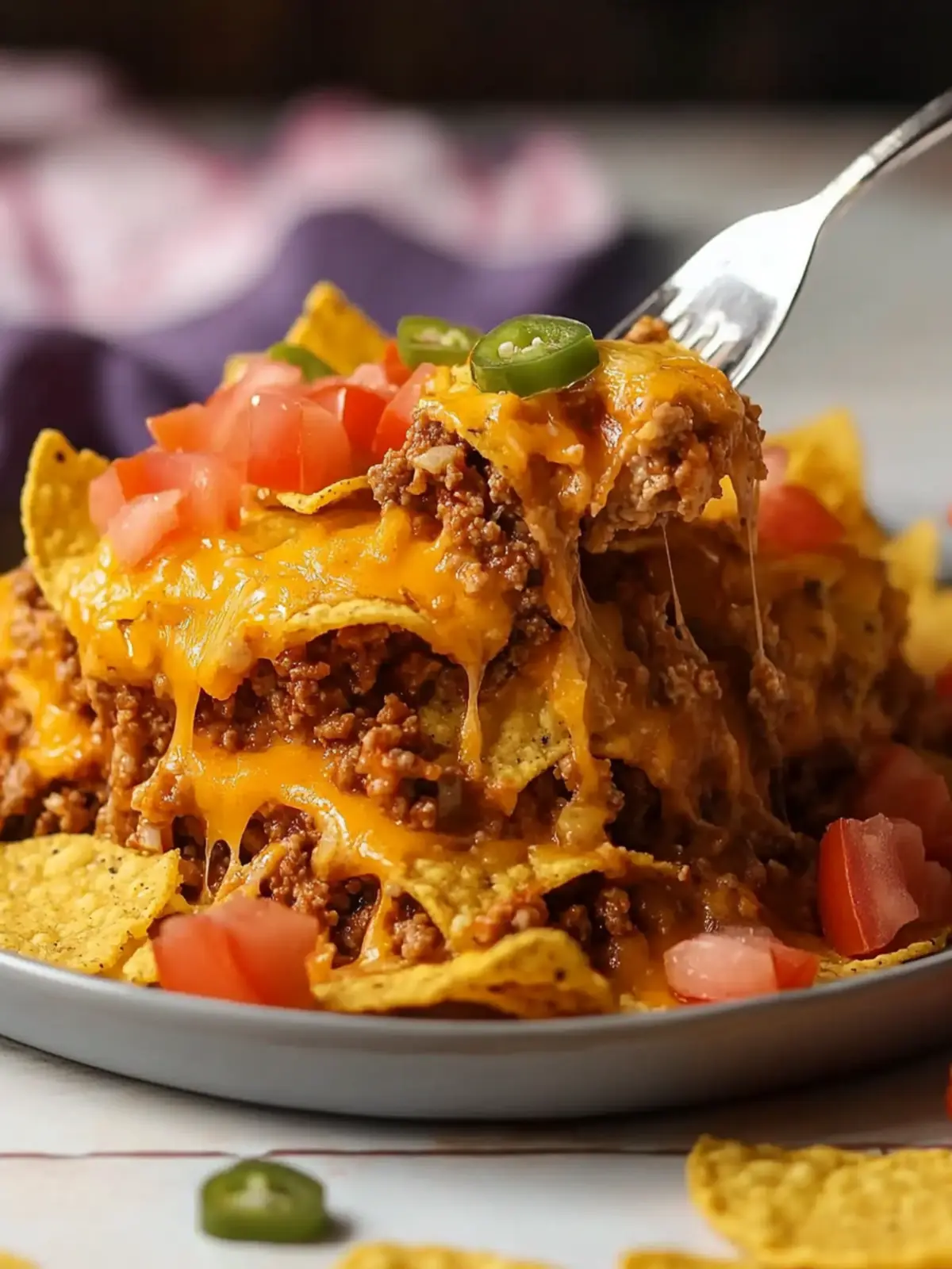 Doritos Taco Casserole with Ground Beef