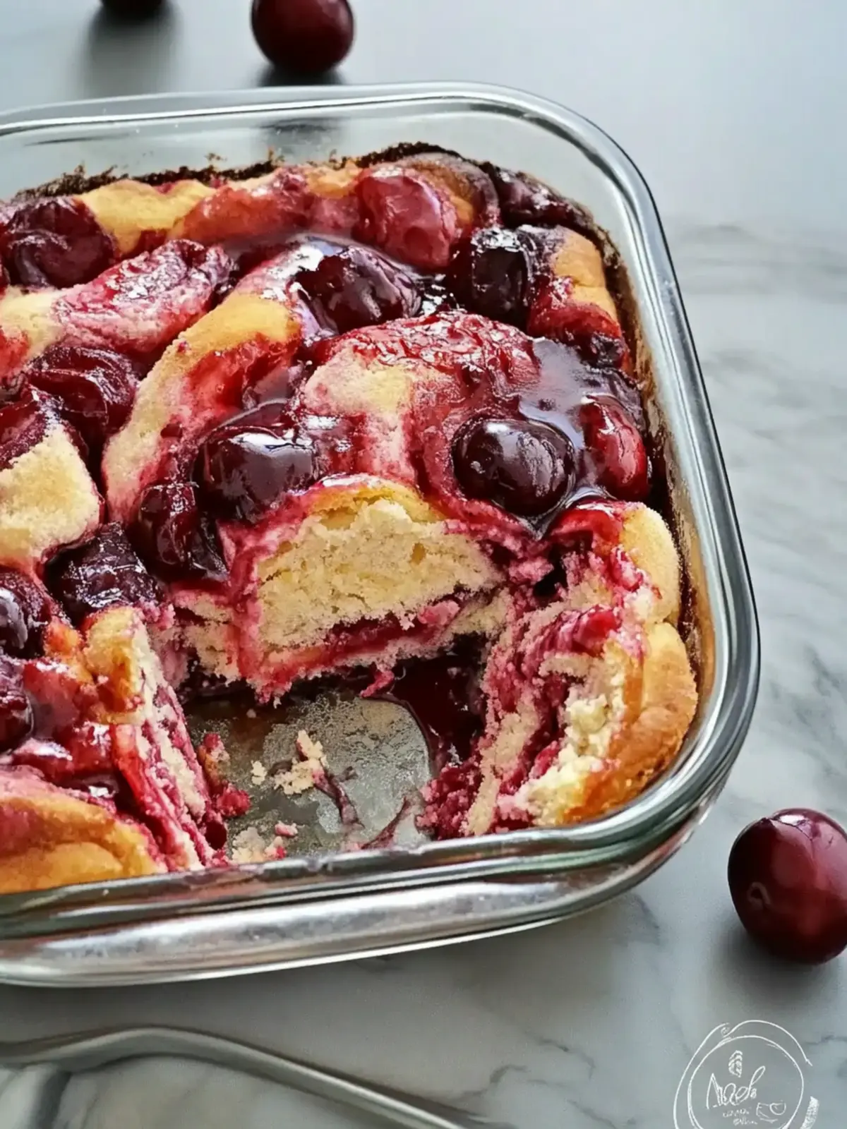 Cherry Swirl Cake recipe