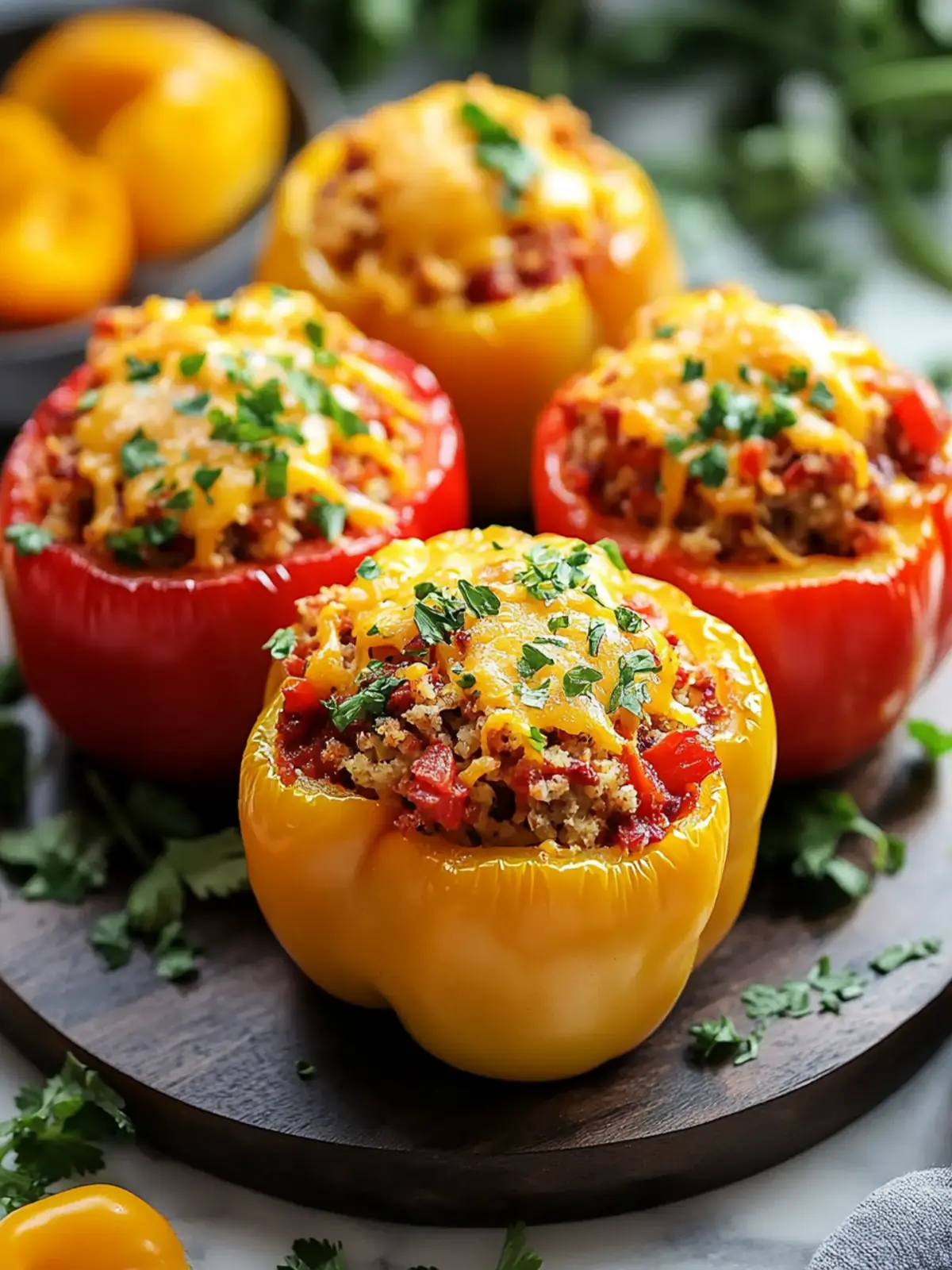 Best BBQ Stuffed Bell Peppers