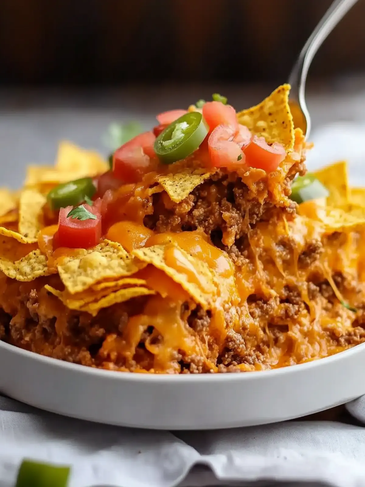 Doritos Taco Casserole with Ground Beef