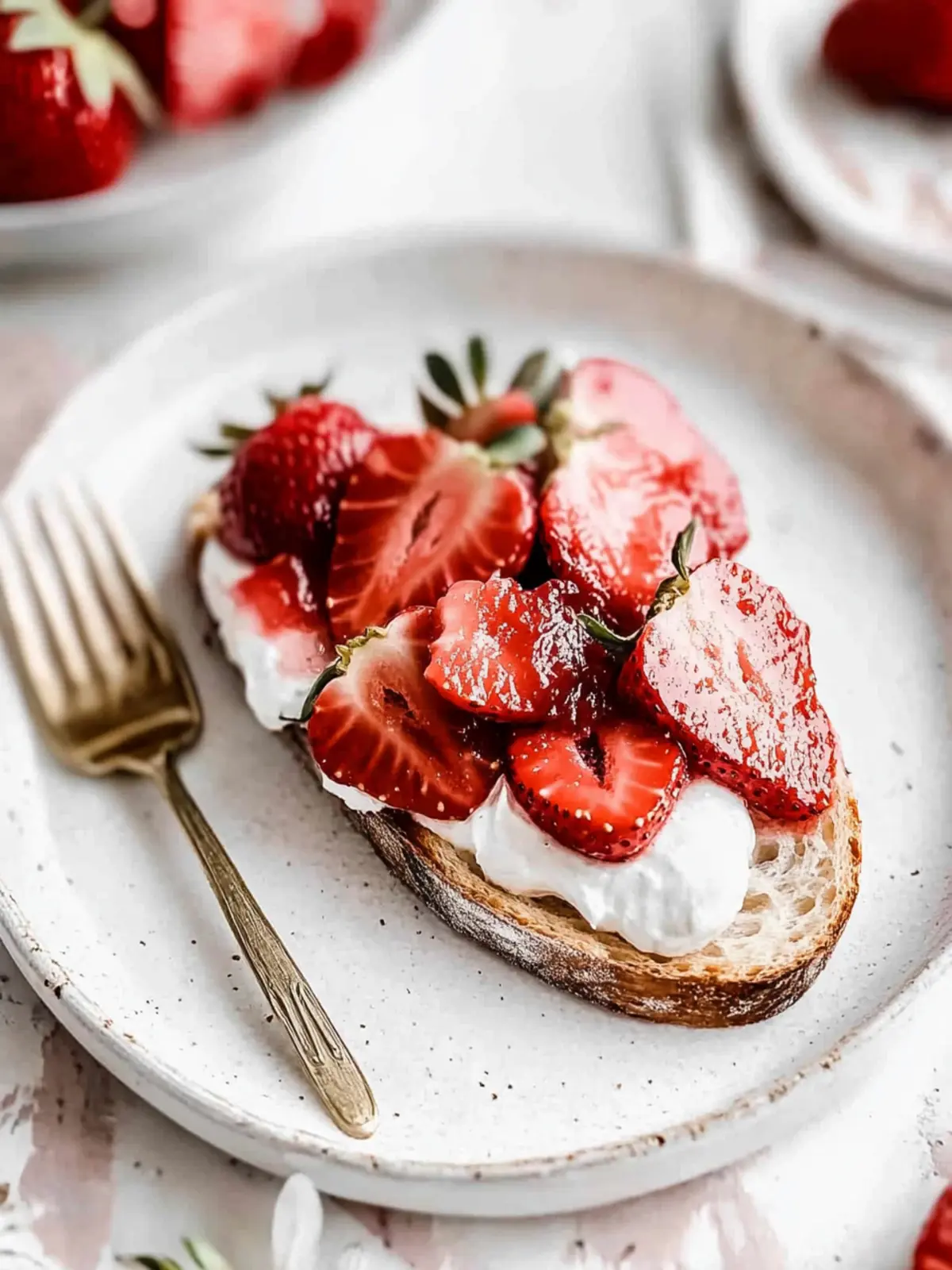 Easy Strawberry Bruschetta