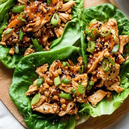 asian chicken lettuce wraps
