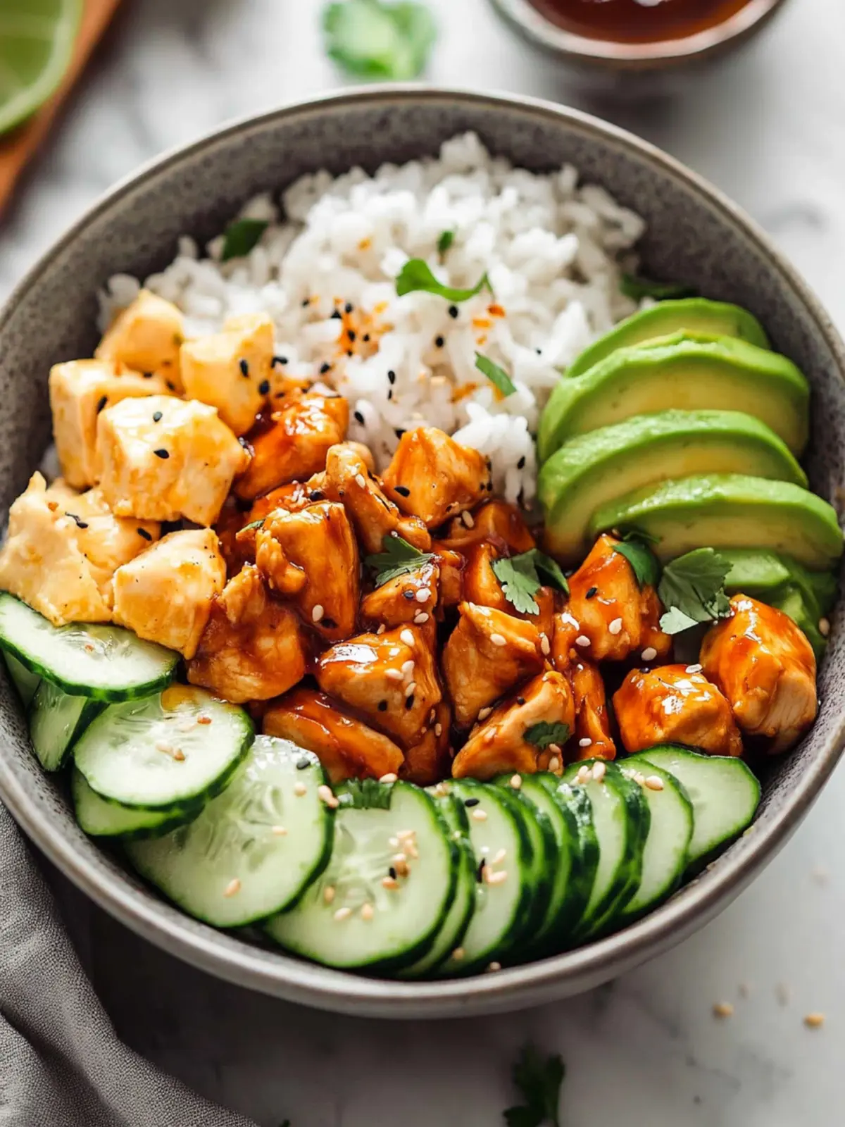 Hot Honey Chicken Bowls