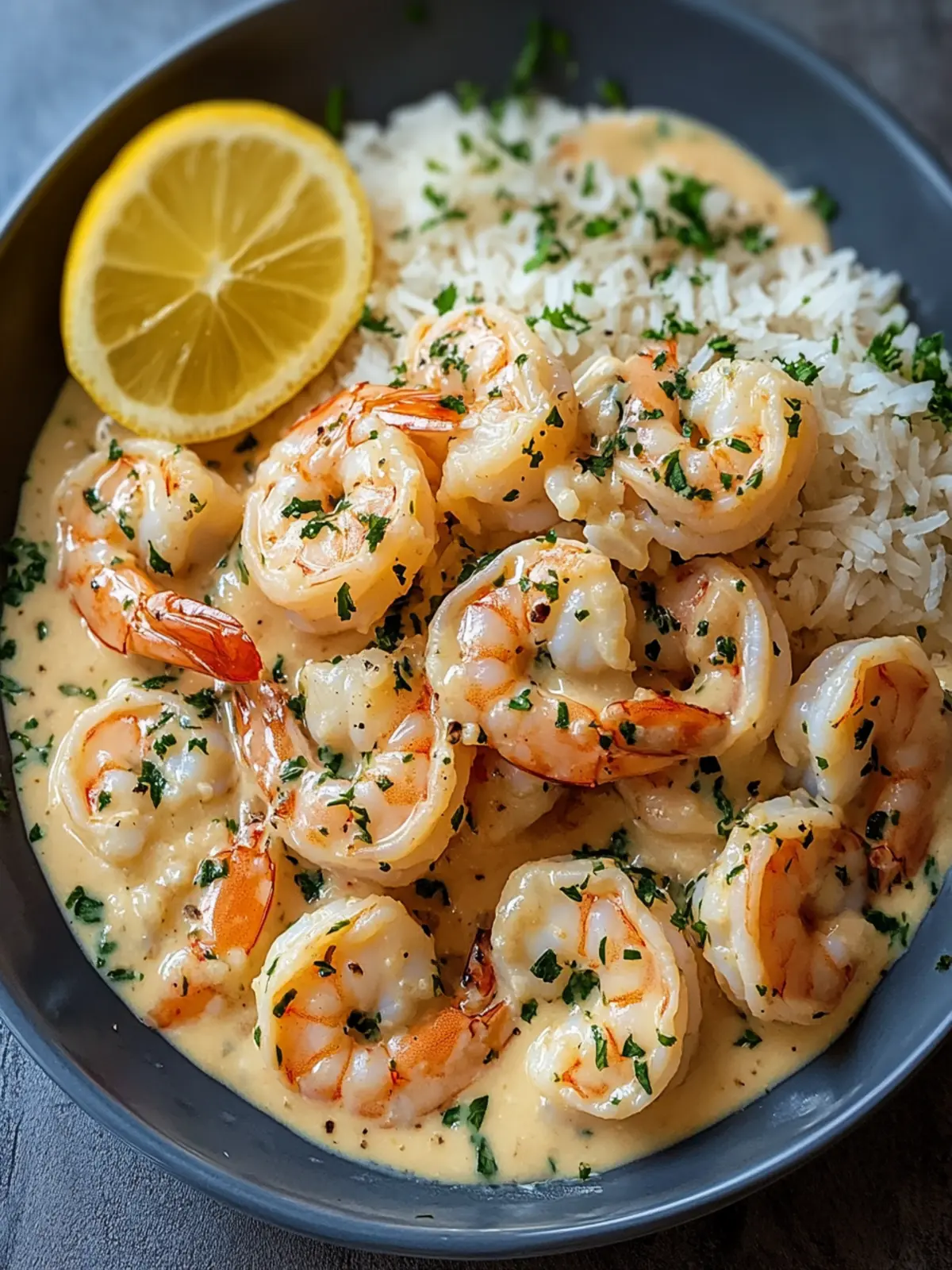 Creamy Garlic Shrimp with Rice rich, buttery, and full of flavor