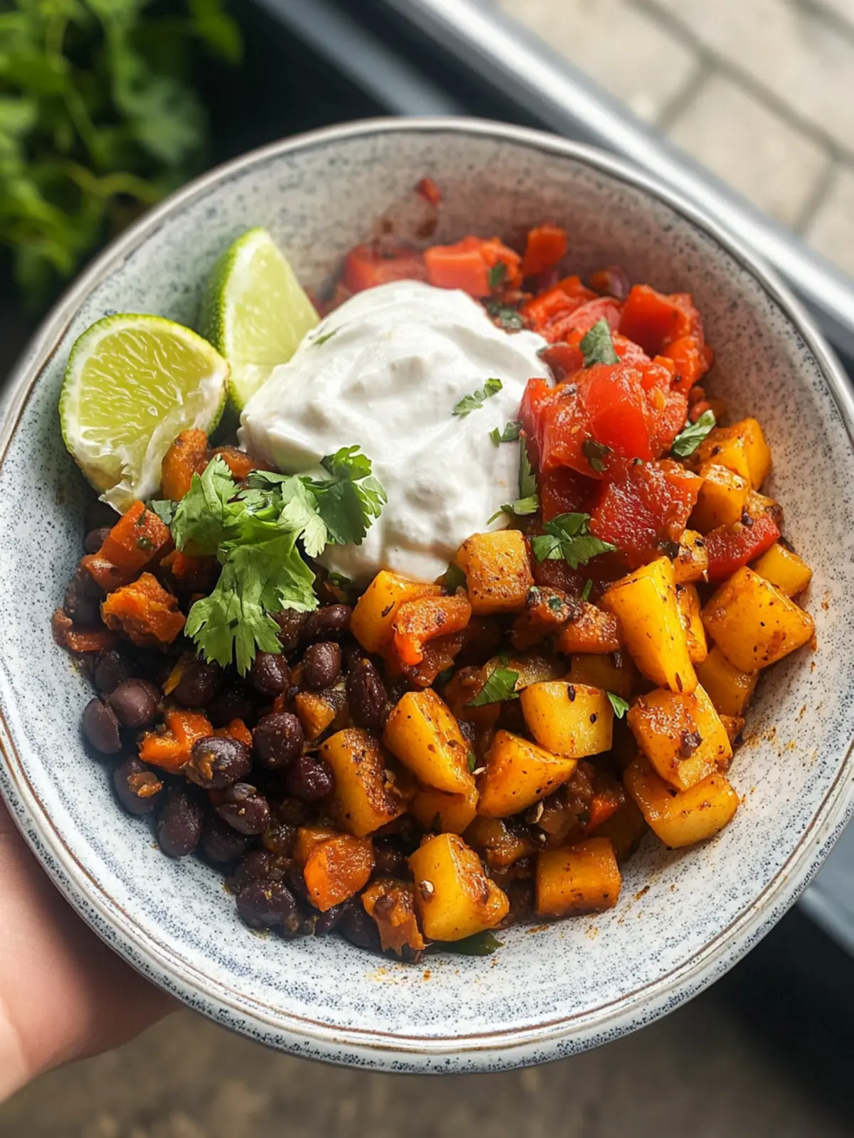 Roasted Veggie & Black Bean Bowl recipe