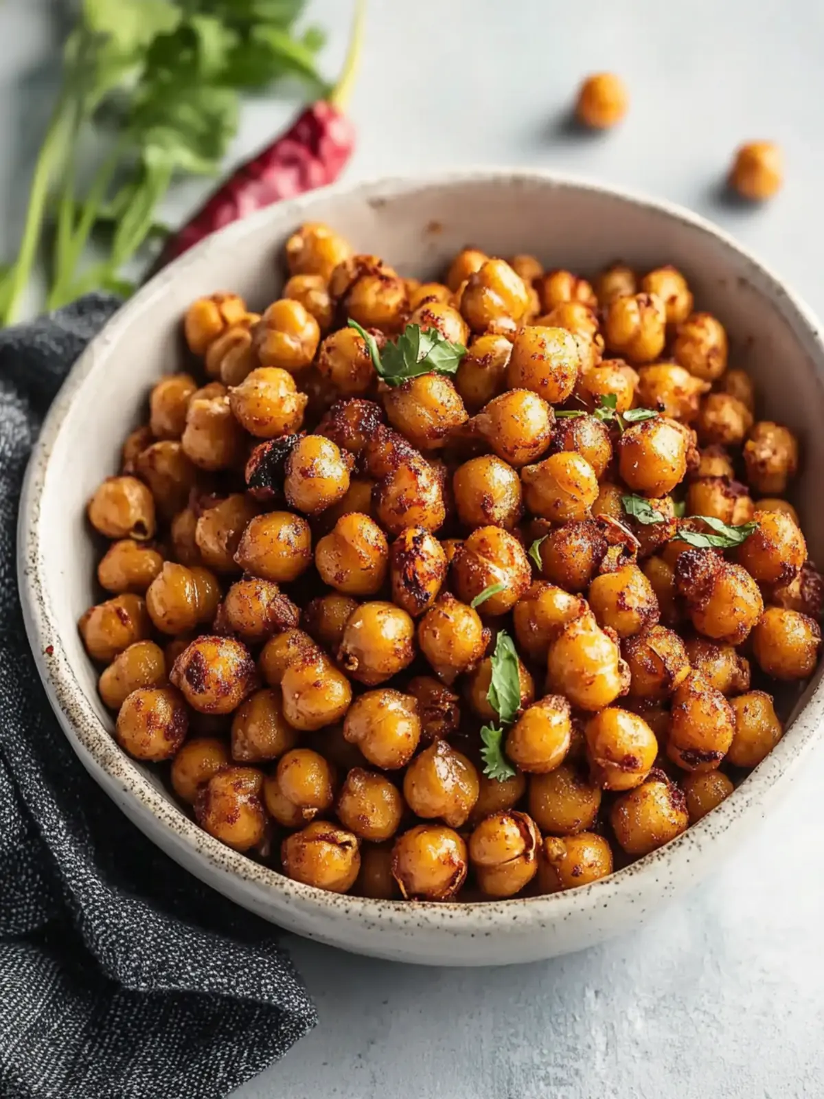 Mouthwatering Spicy Roasted Chickpeas