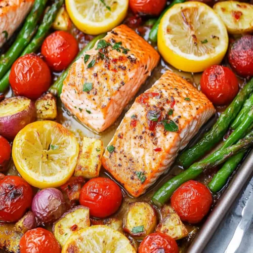 Sheet‑Pan Salmon & Vegetables recipe