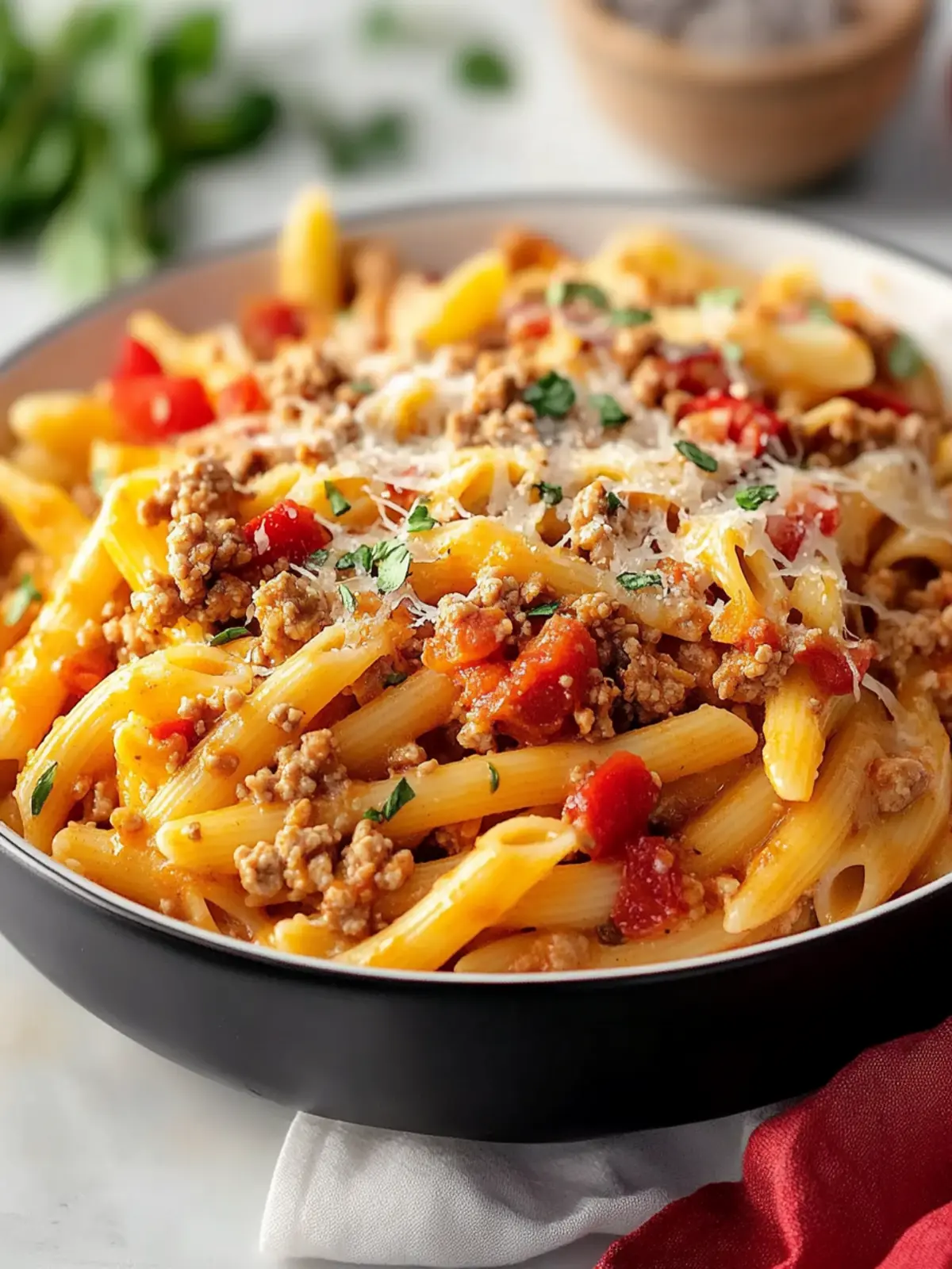 Rich Ground Turkey Pasta