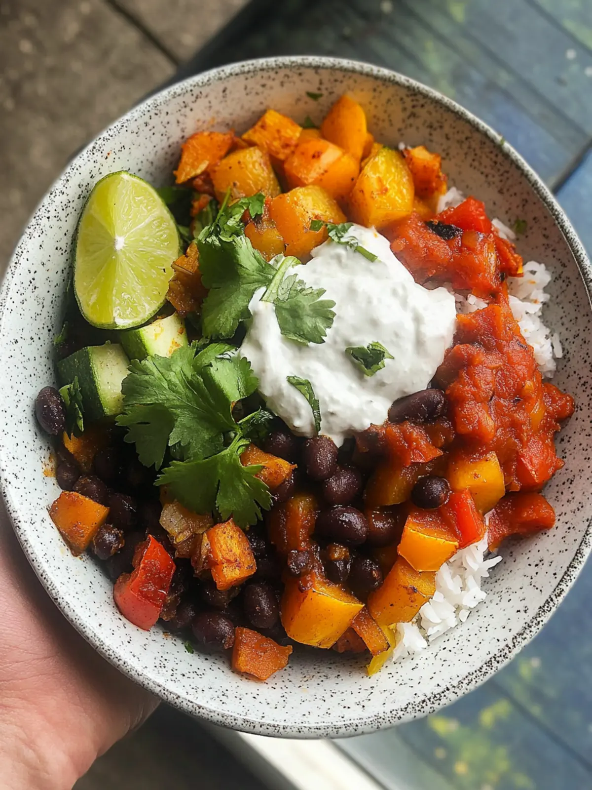 Roasted Veggie & Black Bean Bowl recipe