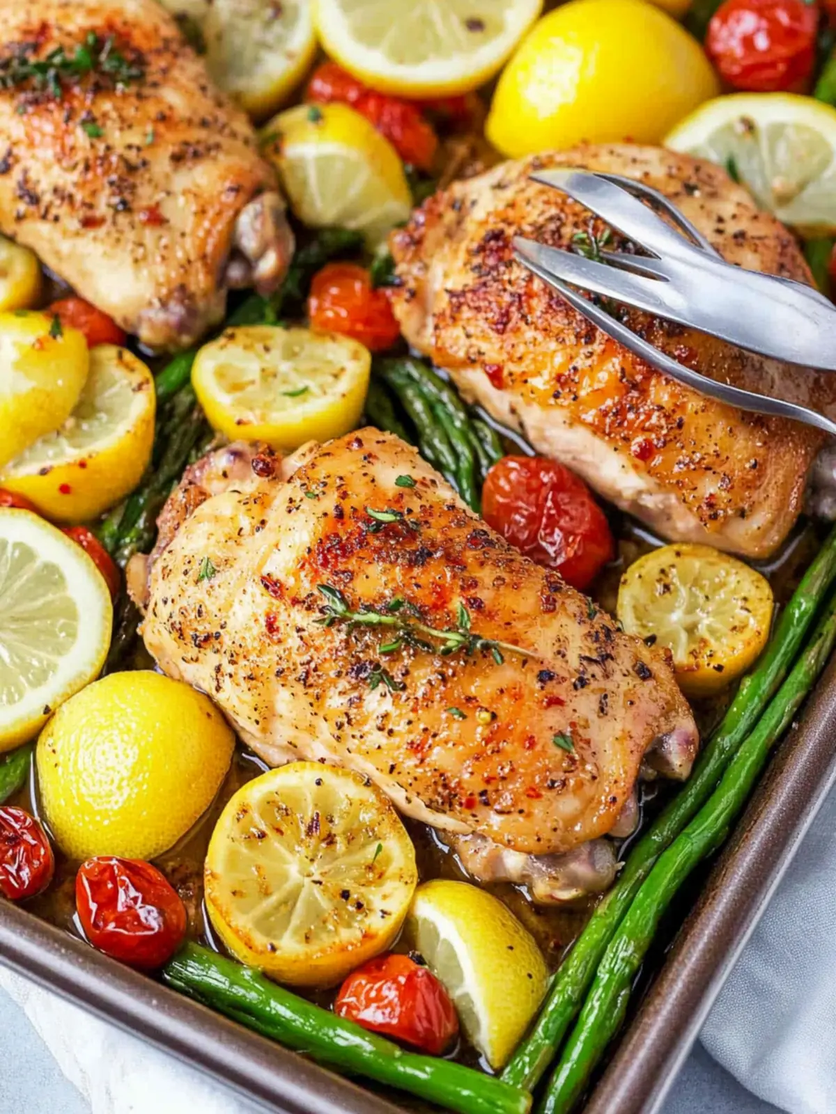 Garlic Lemon Chicken Thighs recipe