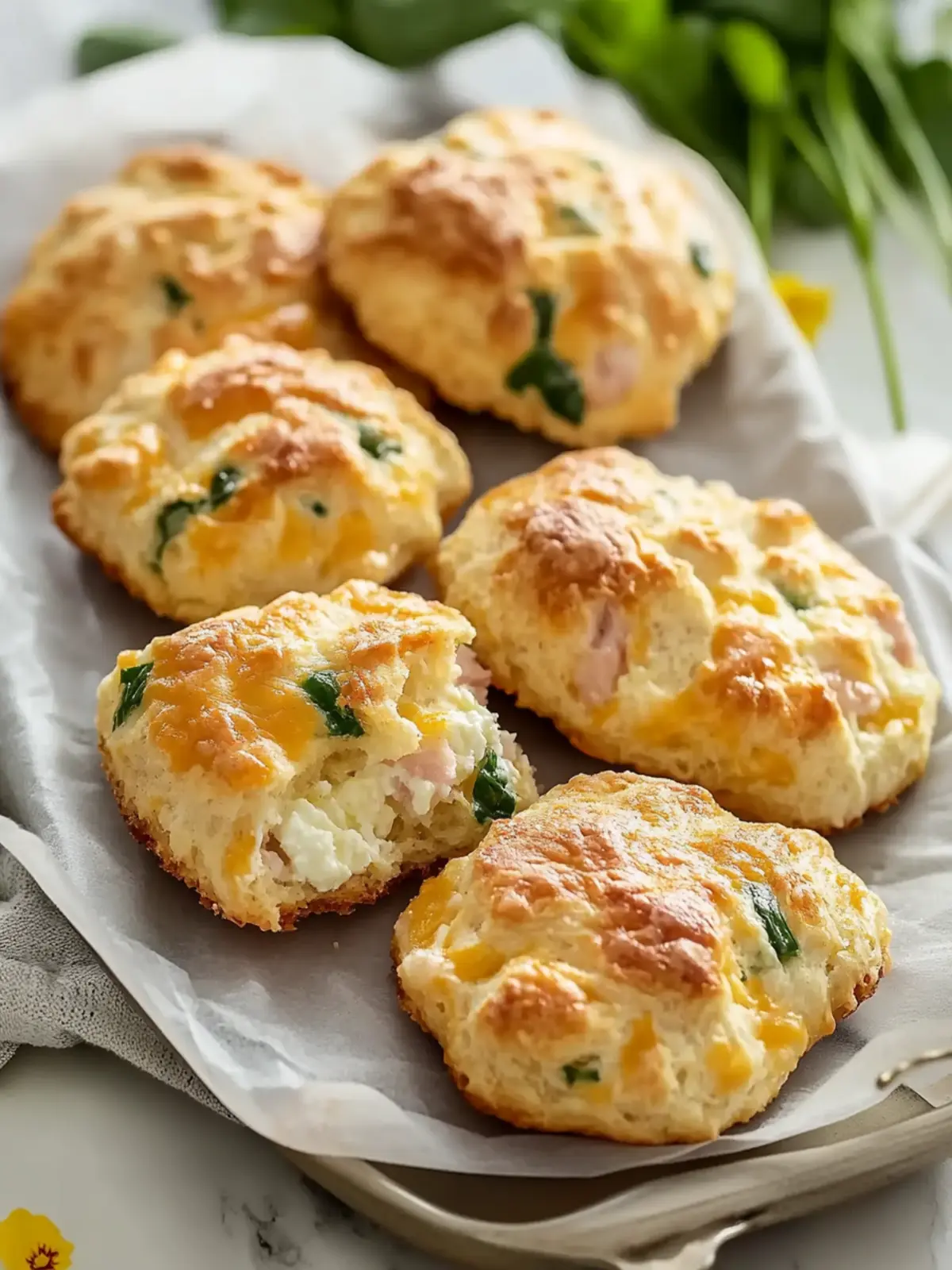 Hearty Cottage Cheese Breakfast Biscuits