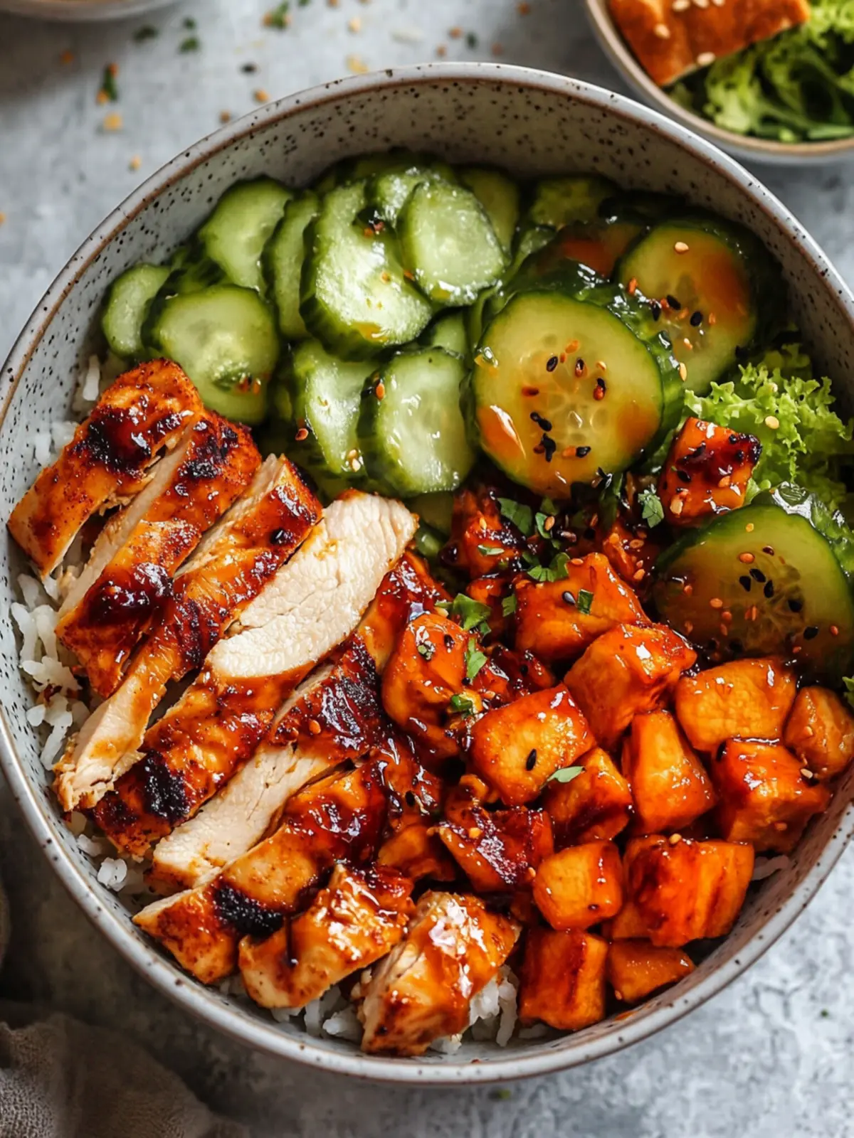 Hot Honey Chicken Bowls