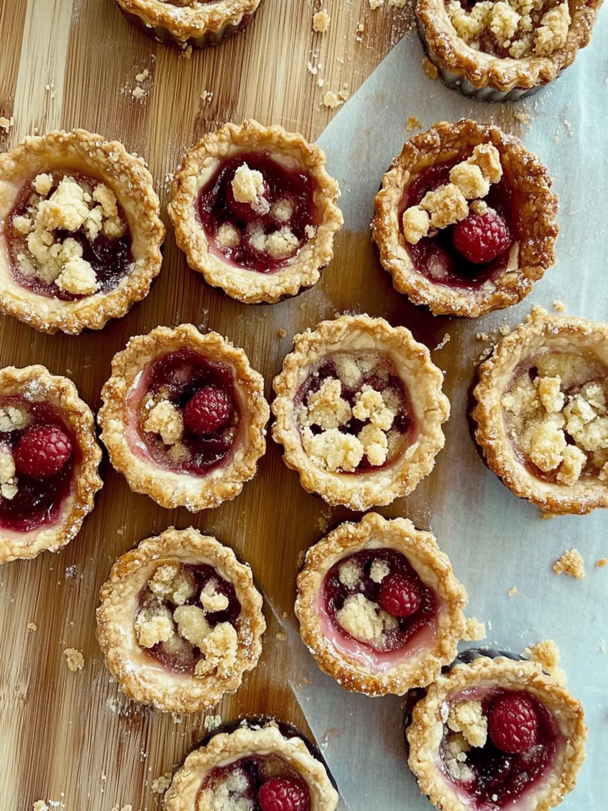 Irresistible Mini Raspberry Pie Recipe with Buttery Crust