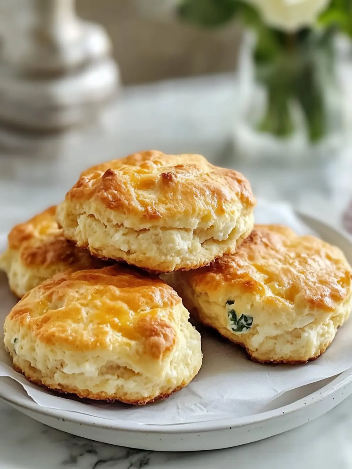 Hearty Cottage Cheese Breakfast Biscuits